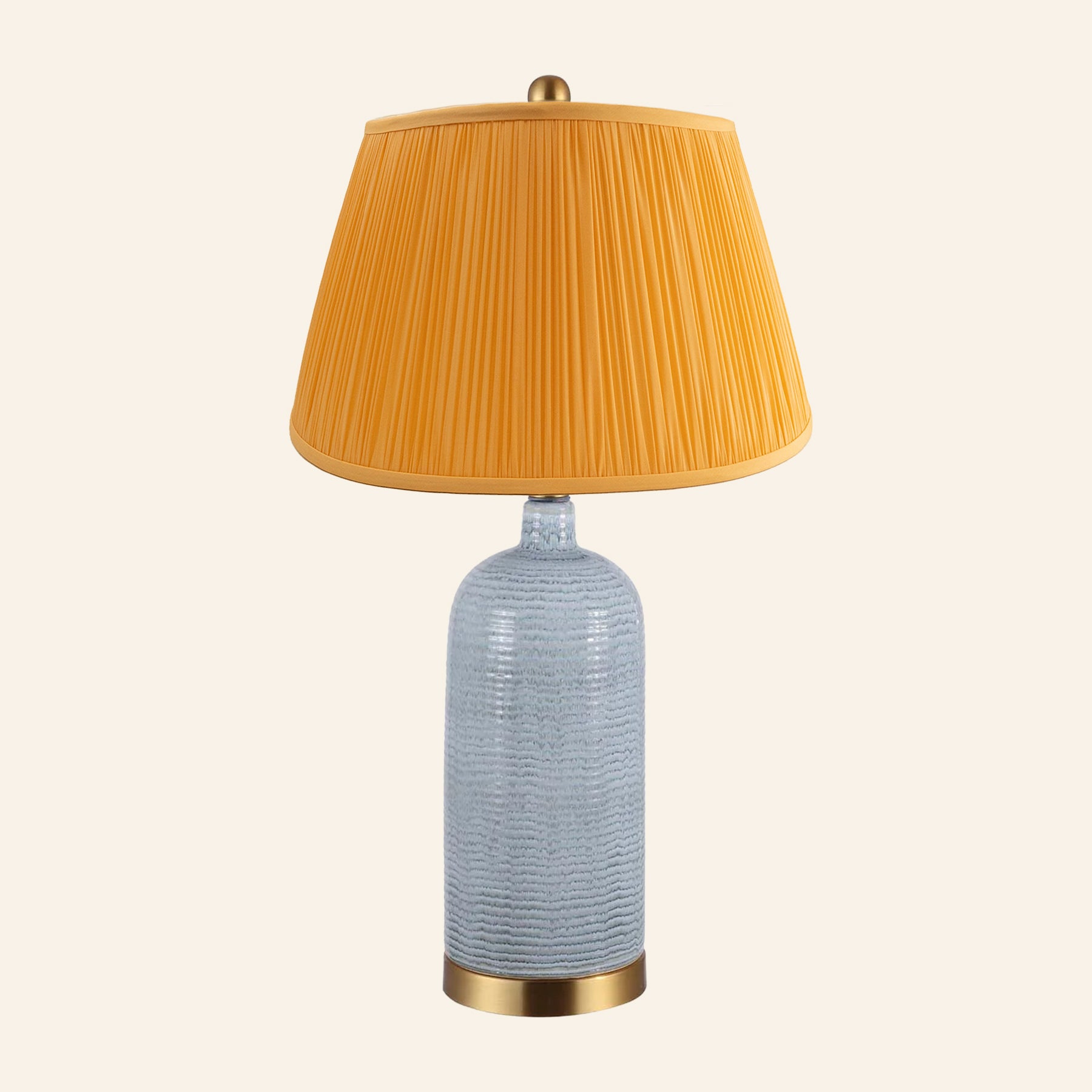 27” Adelaide Blue Glazed Ceramic Table Lamp