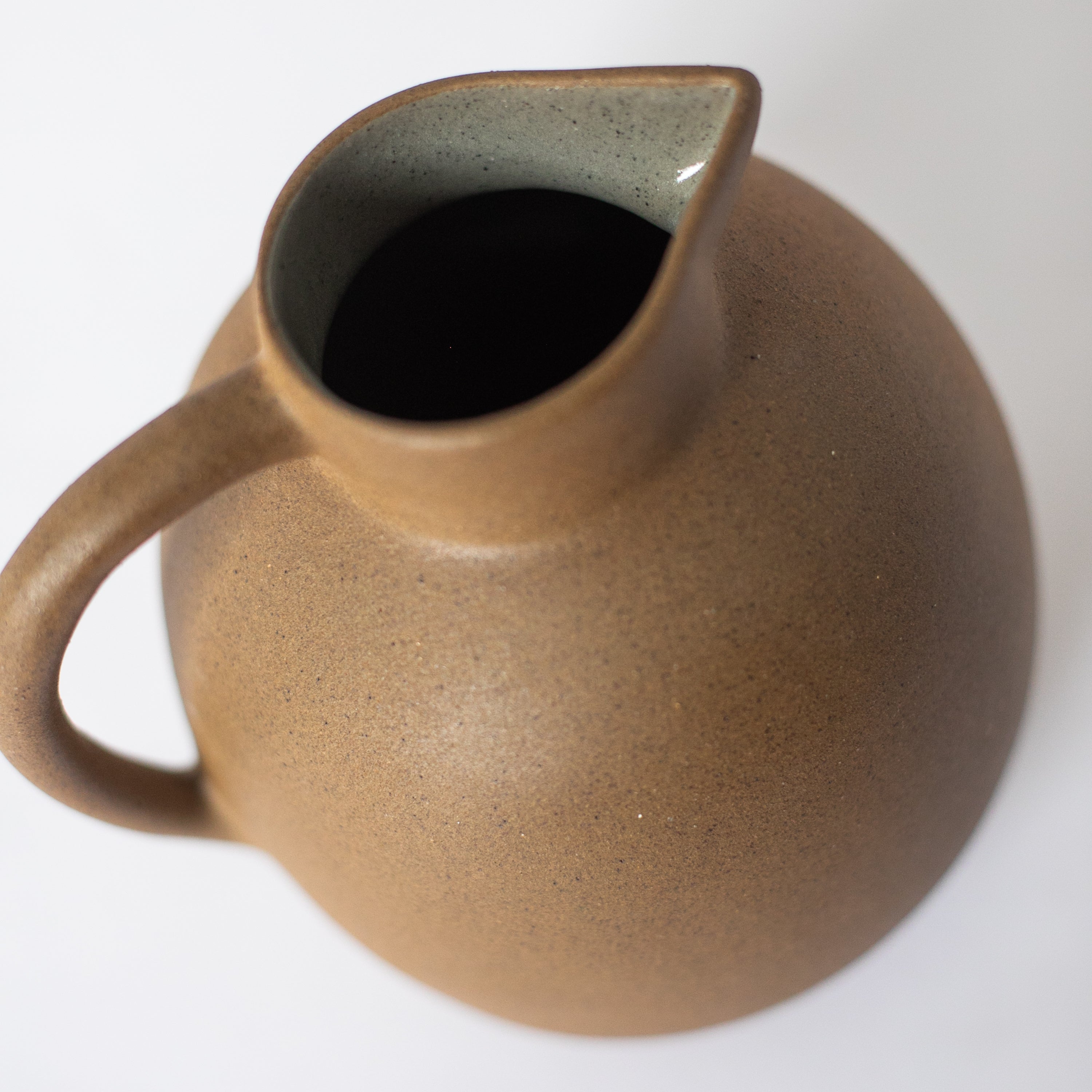 Handcrafted Clay Ball Pitcher