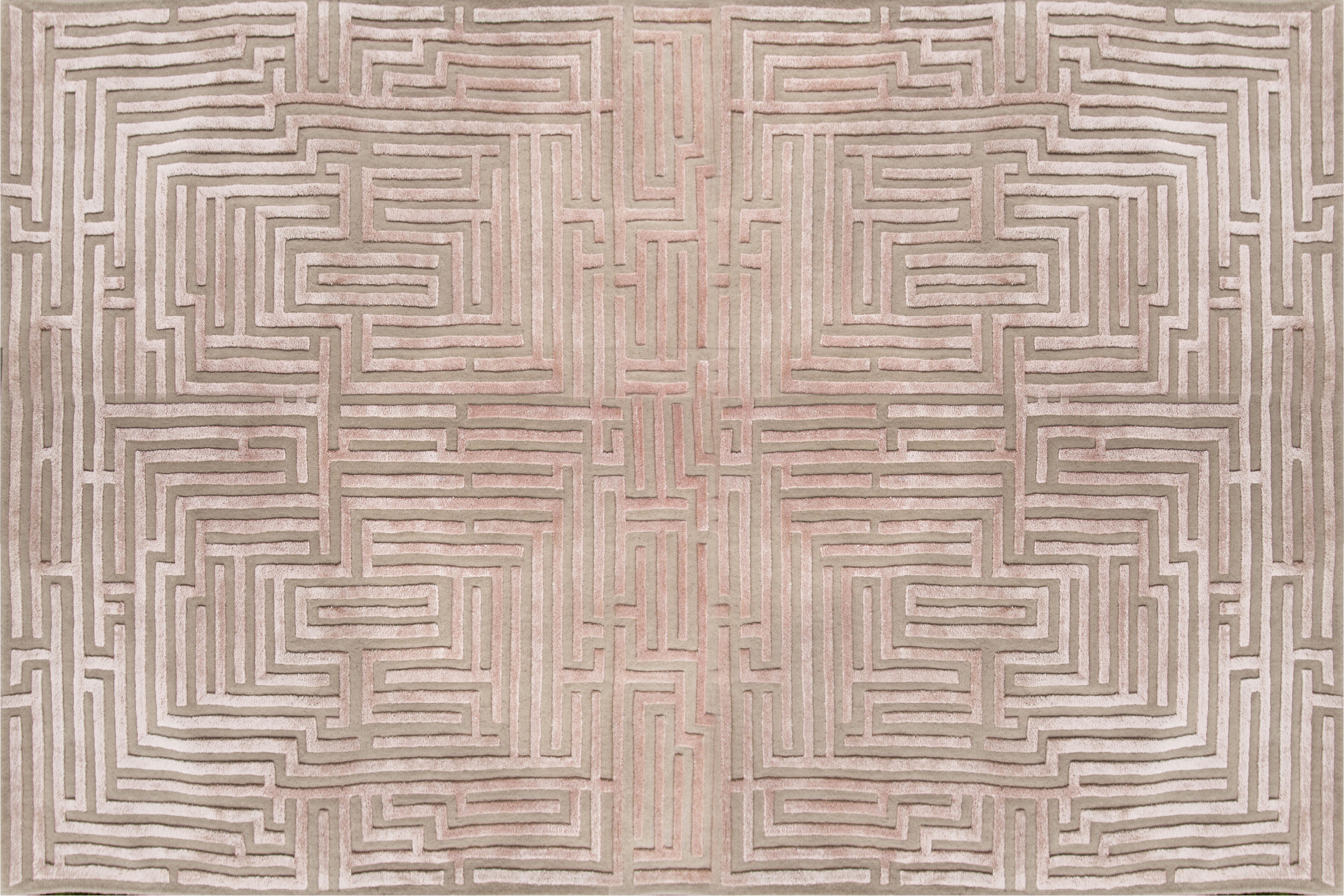 Anatolia Hand-Tufted Maze Rug