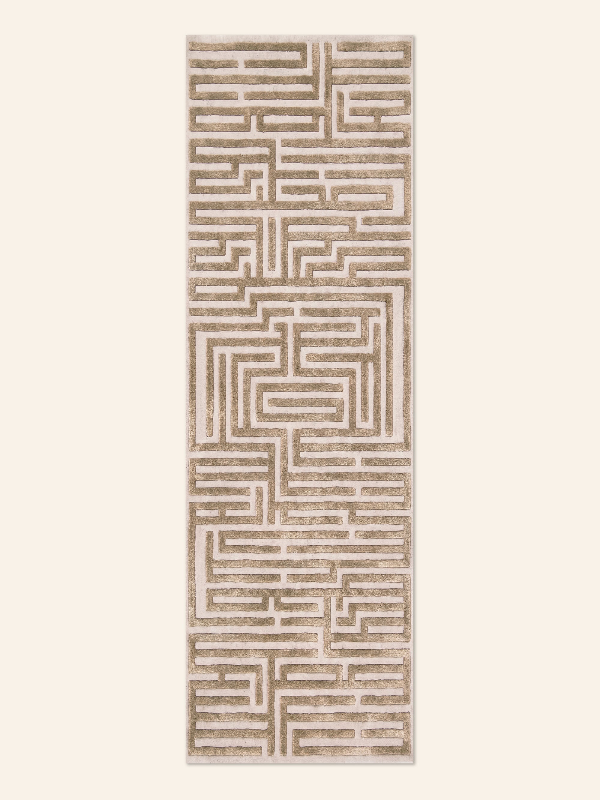 Blue Maze Rug | Anatolia Hand-Tufted Greek Key Wool Rug – Kevin