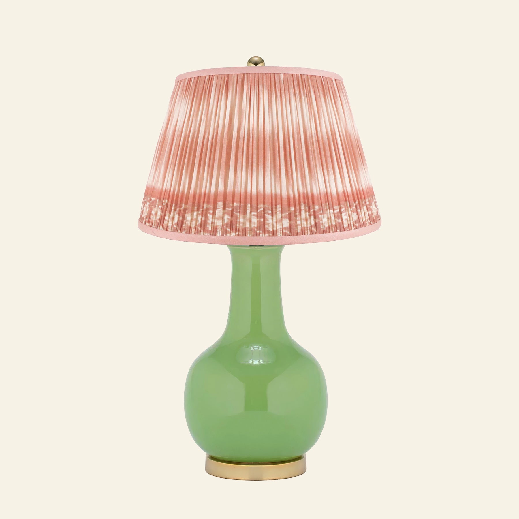 28" Augusta Kelly Green Single Gourd Ceramic Table Lamp by Kevin Francis Design | Luxury Area Rugs & Home Decor