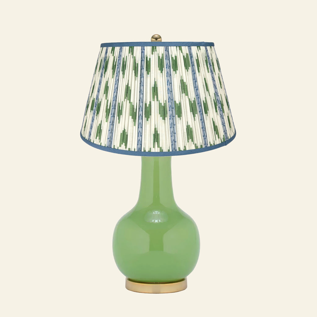 28" Augusta Kelly Green Single Gourd Ceramic Table Lamp by Kevin Francis Design | Luxury Area Rugs & Home Decor