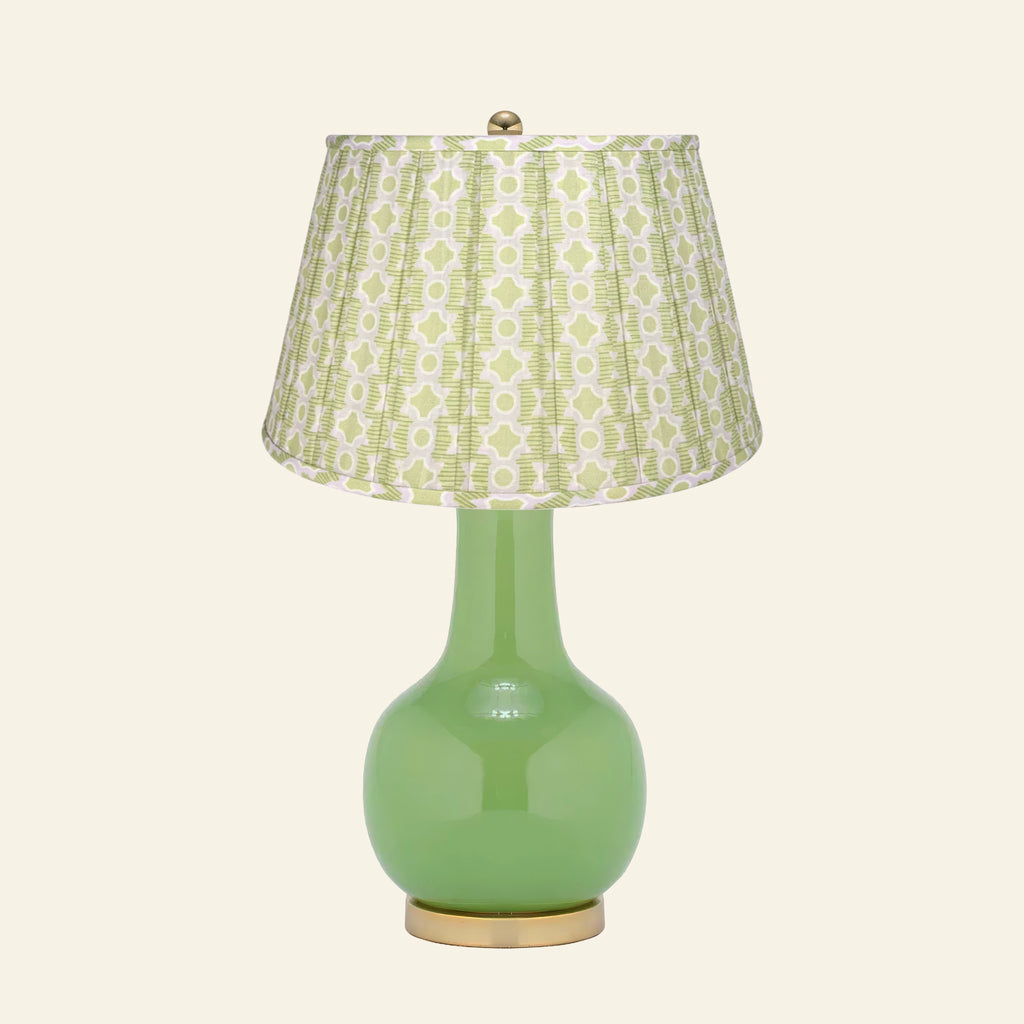 28" Augusta Kelly Green Single Gourd Ceramic Table Lamp by Kevin Francis Design | Luxury Area Rugs & Home Decor