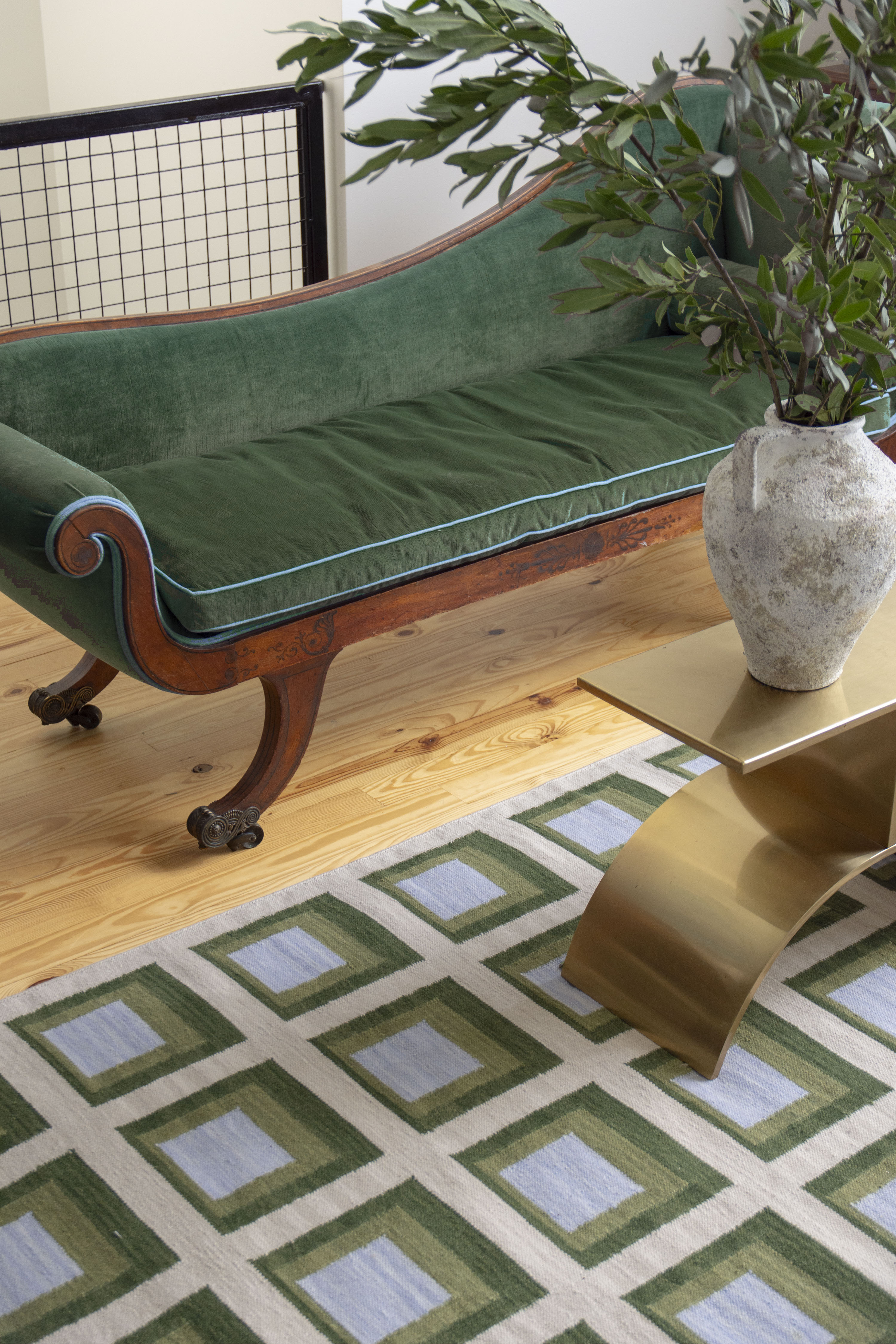 Color Study Handwoven Wool Flatweave Rug