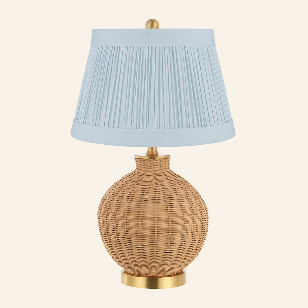 26” Beatrix Round Wicker Table Lamp | Table Lamp by Kevin Francis Design