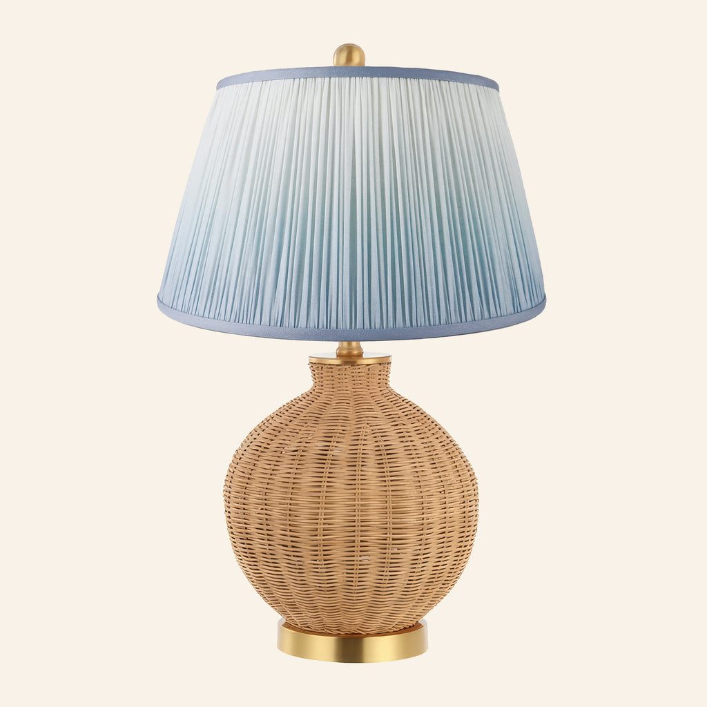 26” Beatrix Round Wicker Table Lamp | Table Lamp by Kevin Francis Design