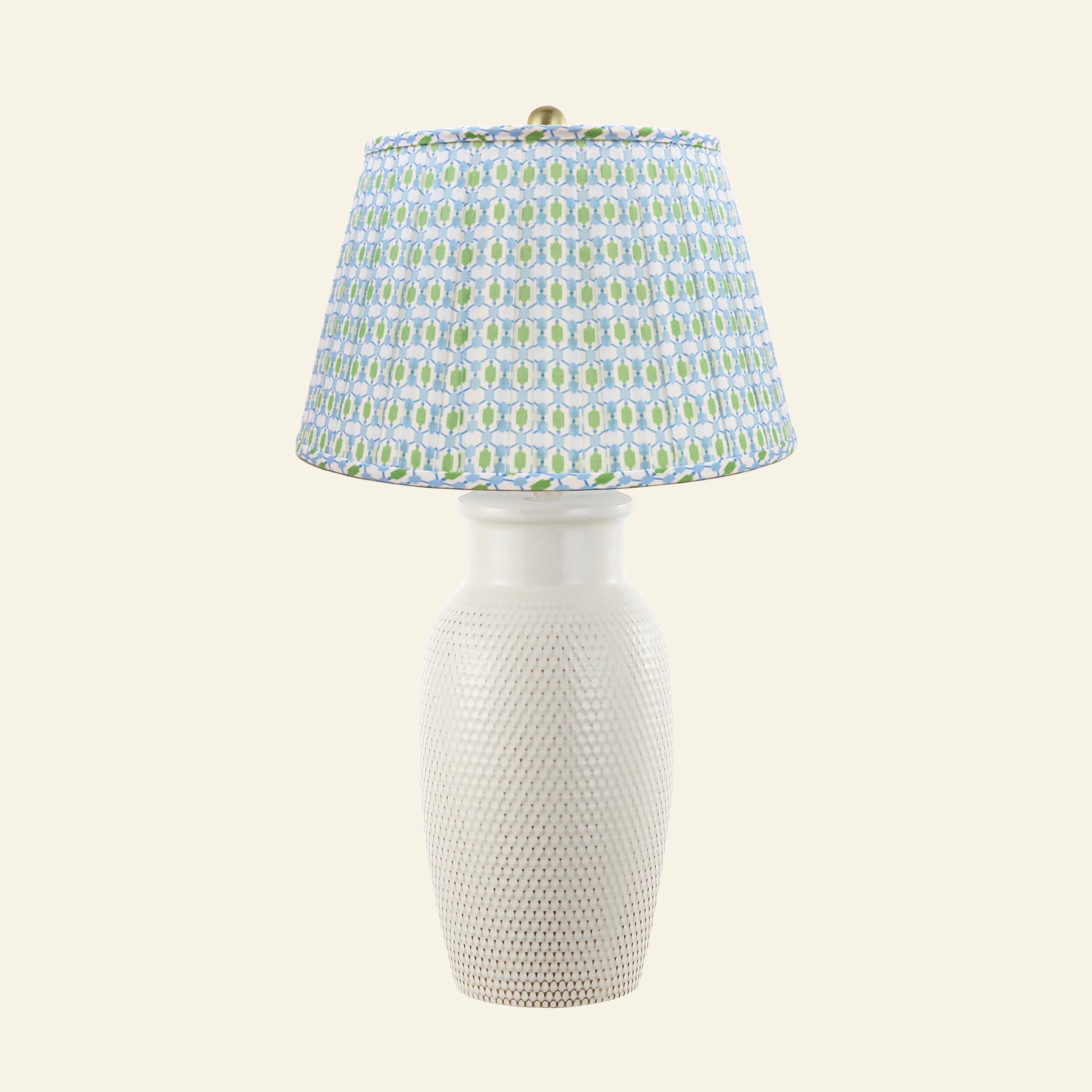 28" Camilla Textured Cream Ceramic Table Lamp