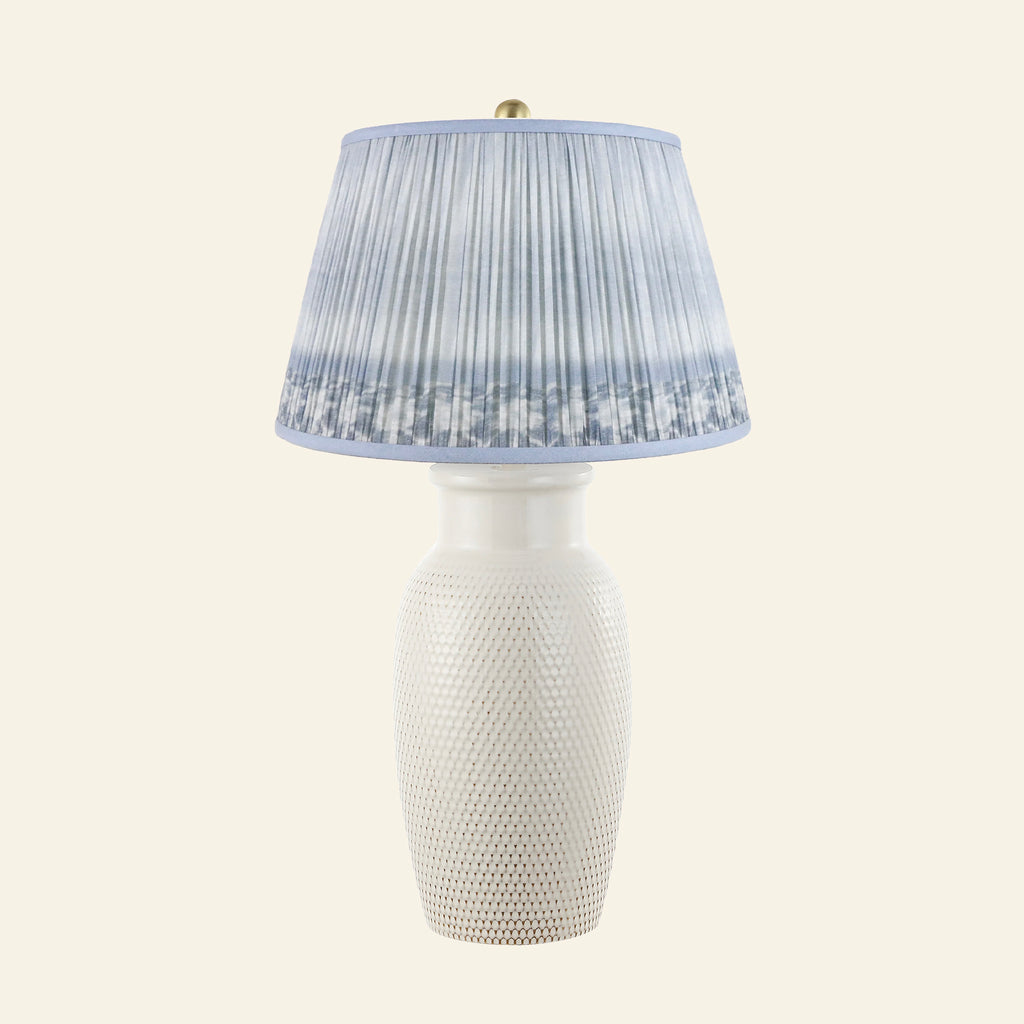28" Camilla Textured Cream Ceramic Table Lamp by Kevin Francis Design | Luxury Area Rugs & Home Decor