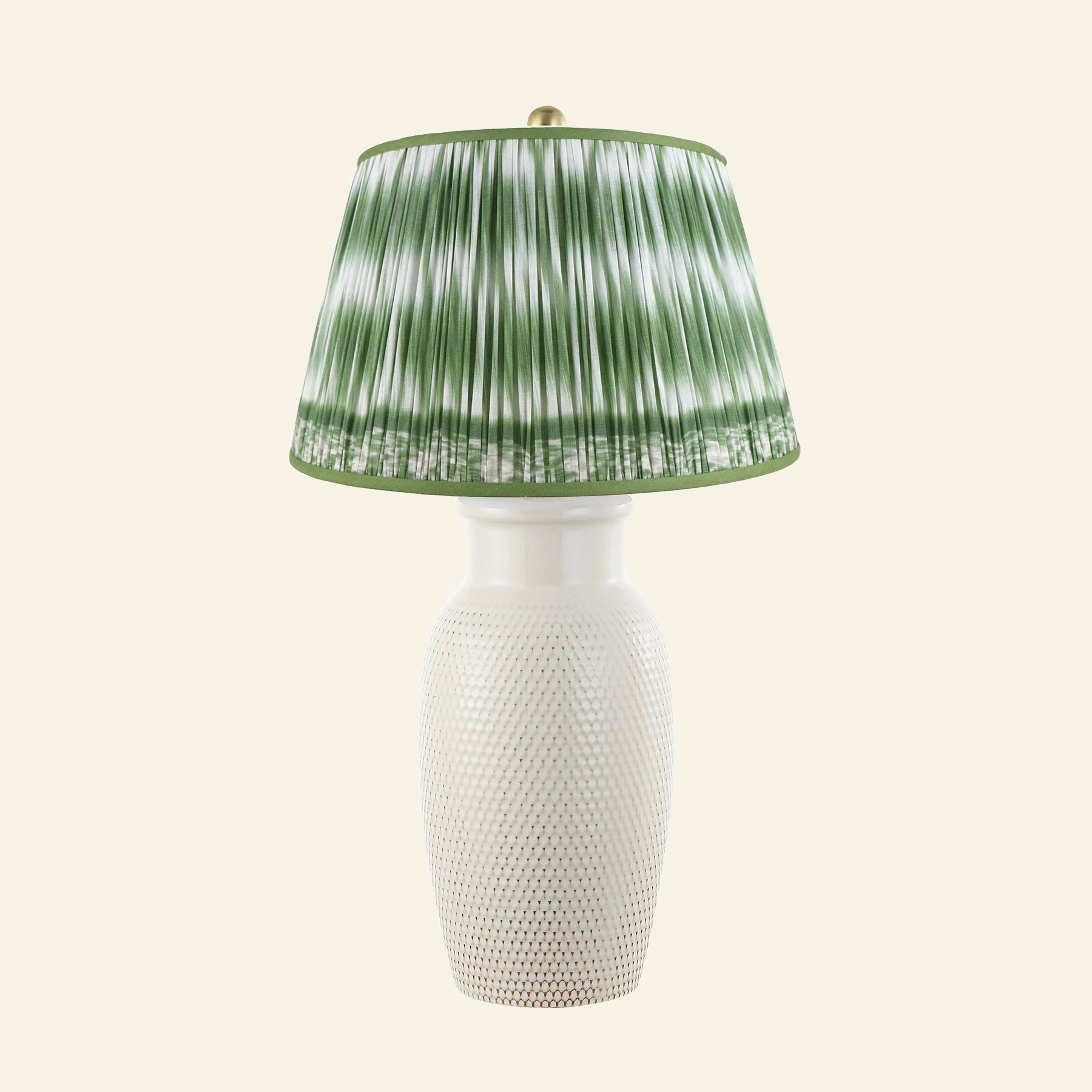 28" Camilla Textured Cream Ceramic Table Lamp by Kevin Francis Design | Luxury Area Rugs & Home Decor