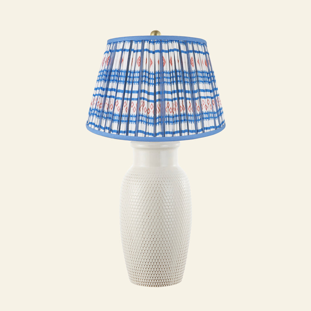 28" Camilla Textured Cream Ceramic Table Lamp by Kevin Francis Design | Luxury Area Rugs & Home Decor