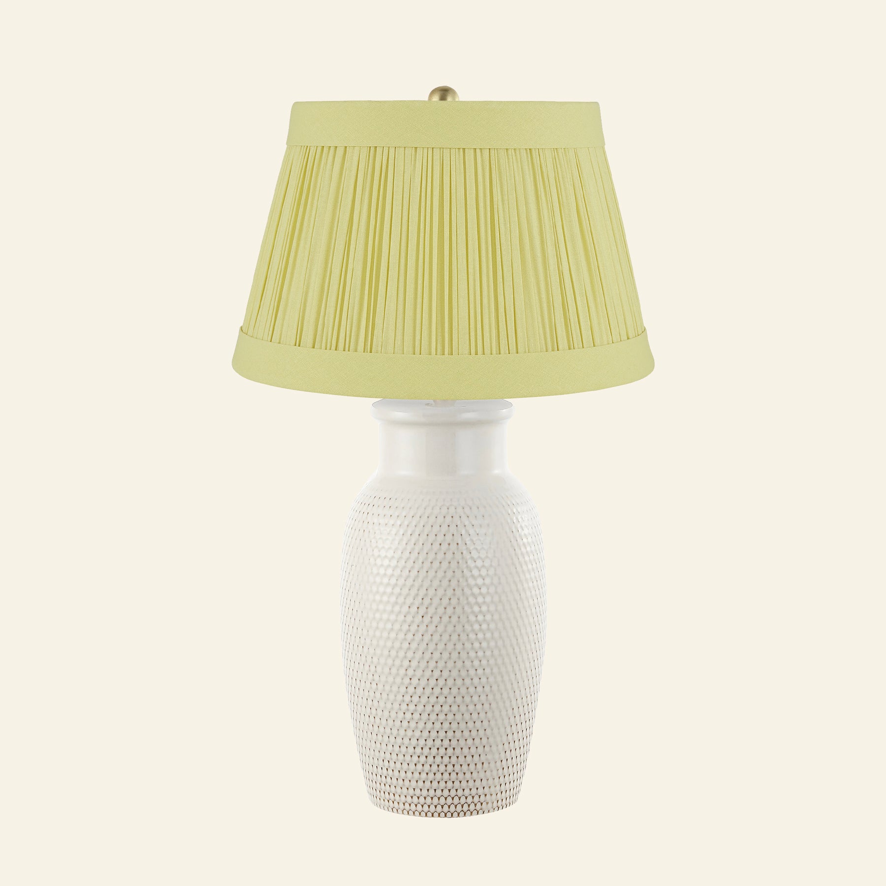 28" Camilla Textured Cream Ceramic Table Lamp