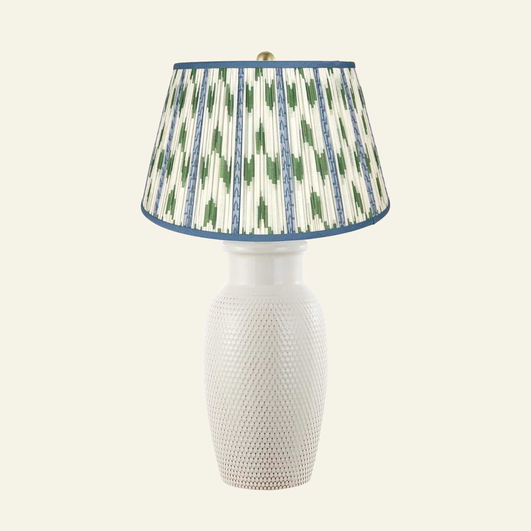 28" Camilla Textured Cream Ceramic Table Lamp