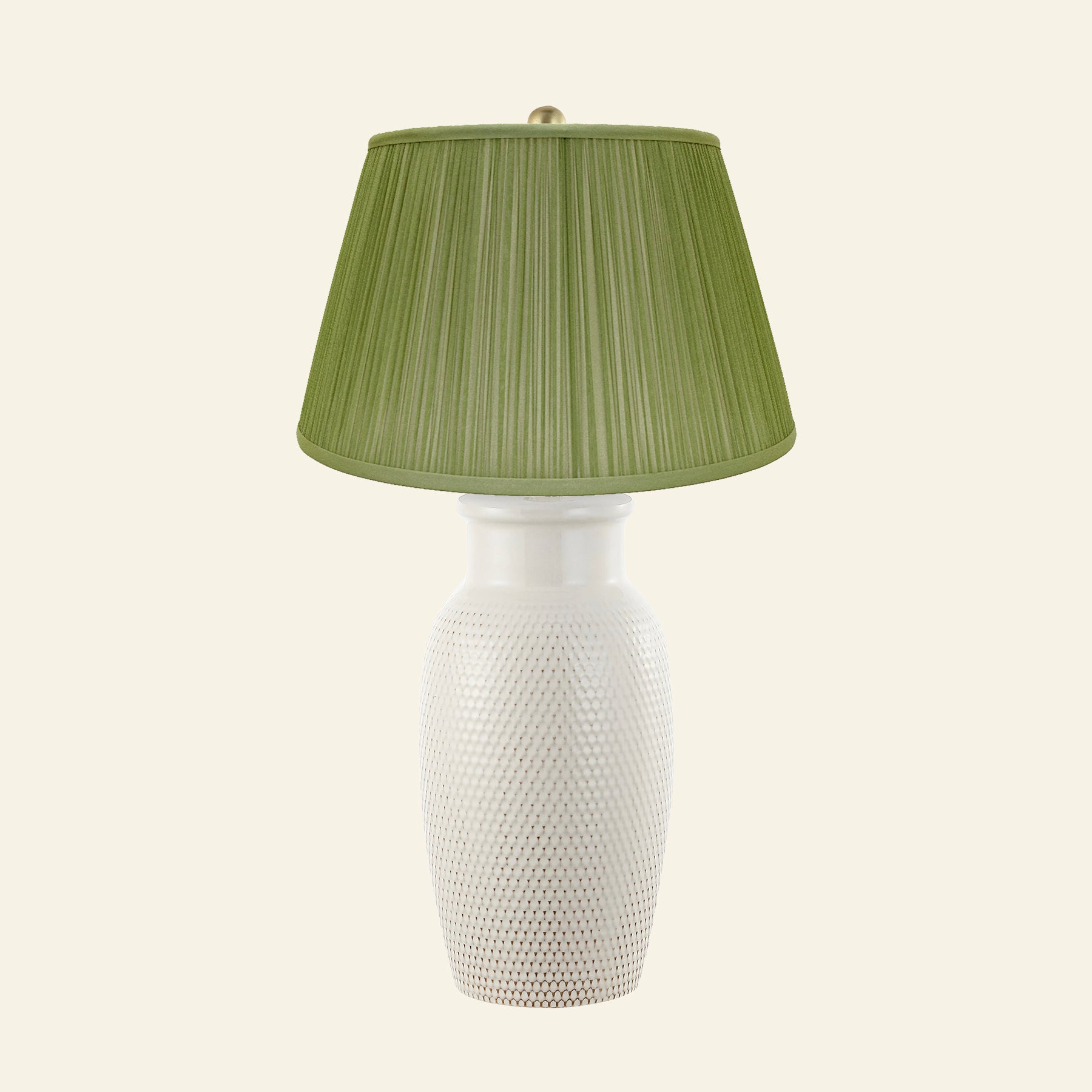 28" Camilla Textured Cream Ceramic Table Lamp