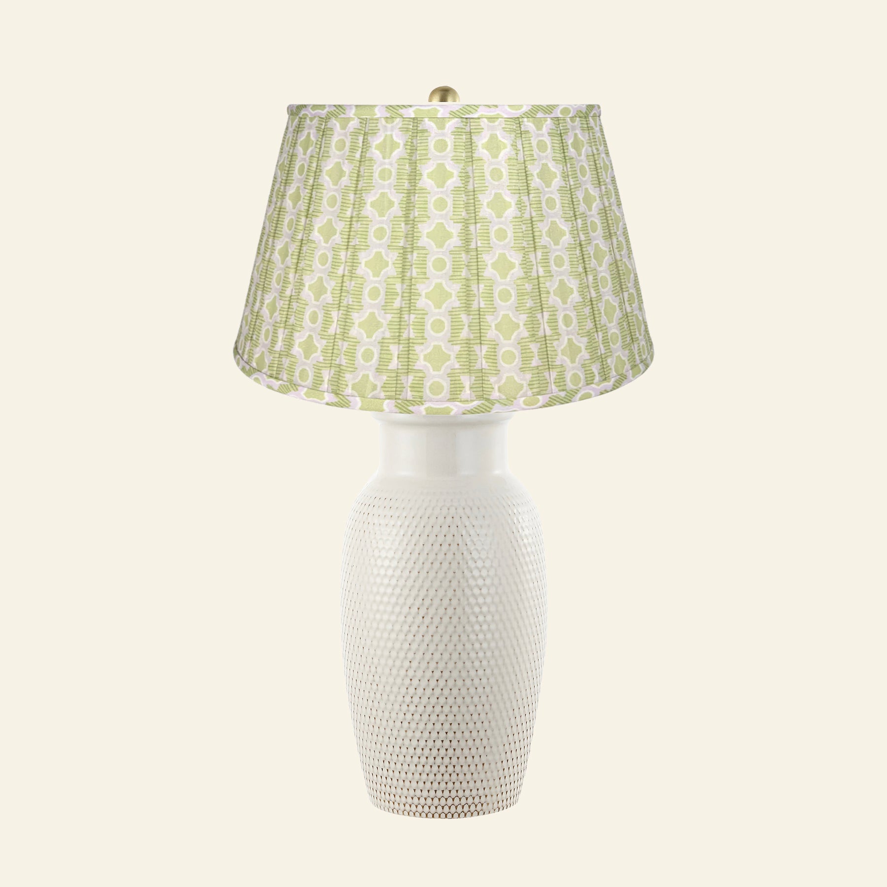 28" Camilla Textured Cream Ceramic Table Lamp