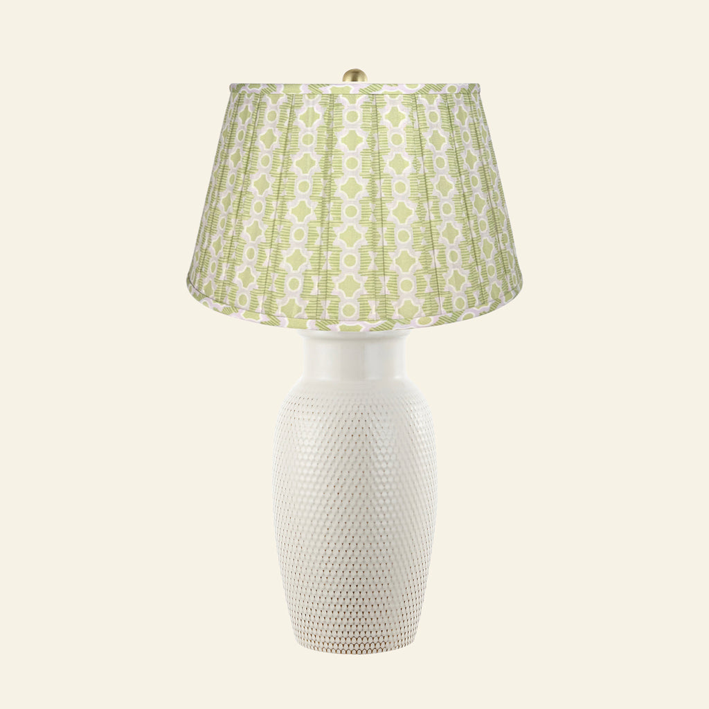 28" Camilla Textured Cream Ceramic Table Lamp by Kevin Francis Design | Luxury Area Rugs & Home Decor