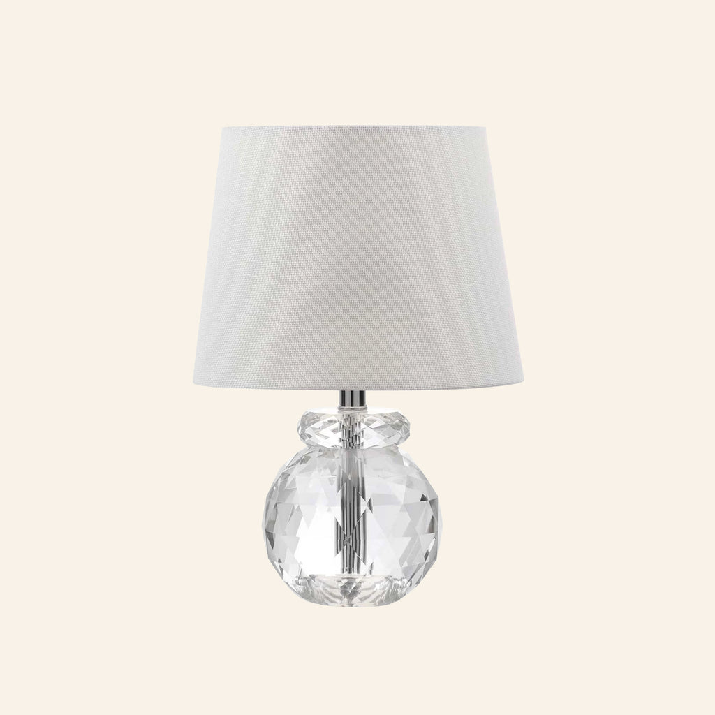 12” Daphne Faceted Crystal Mini Table Lamp by Kevin Francis Design | Luxury Area Rugs & Home Decor
