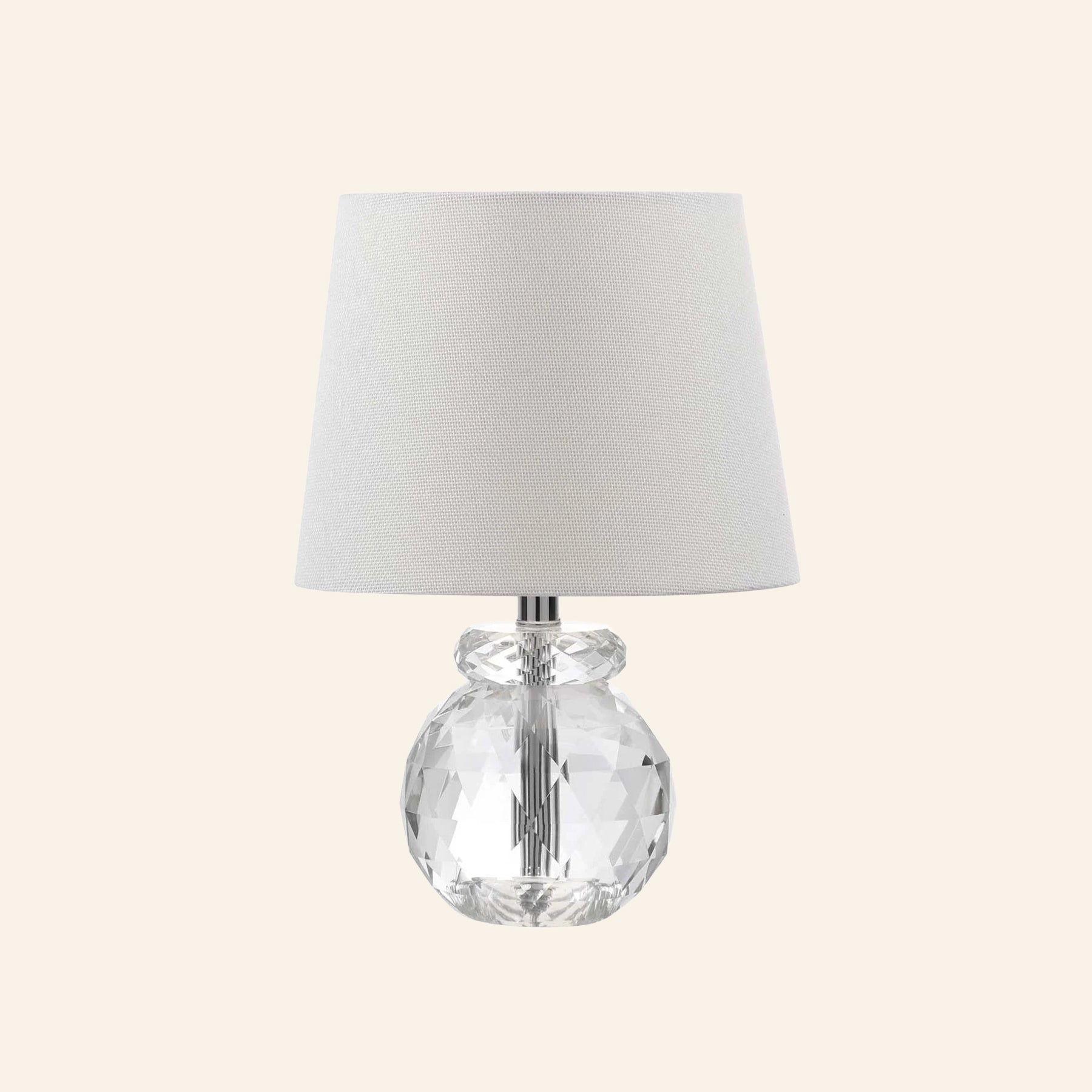 12” Daphne Faceted Crystal Mini Table Lamp by Kevin Francis Design | Luxury Area Rugs & Home Decor