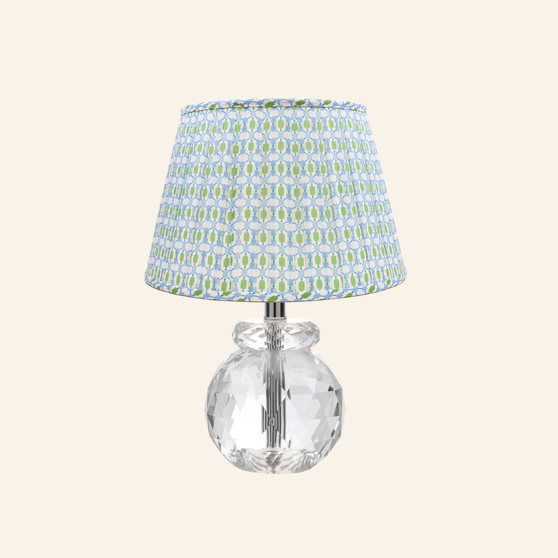 12” Daphne Faceted Crystal Mini Table Lamp by Kevin Francis Design | Luxury Area Rugs & Home Decor