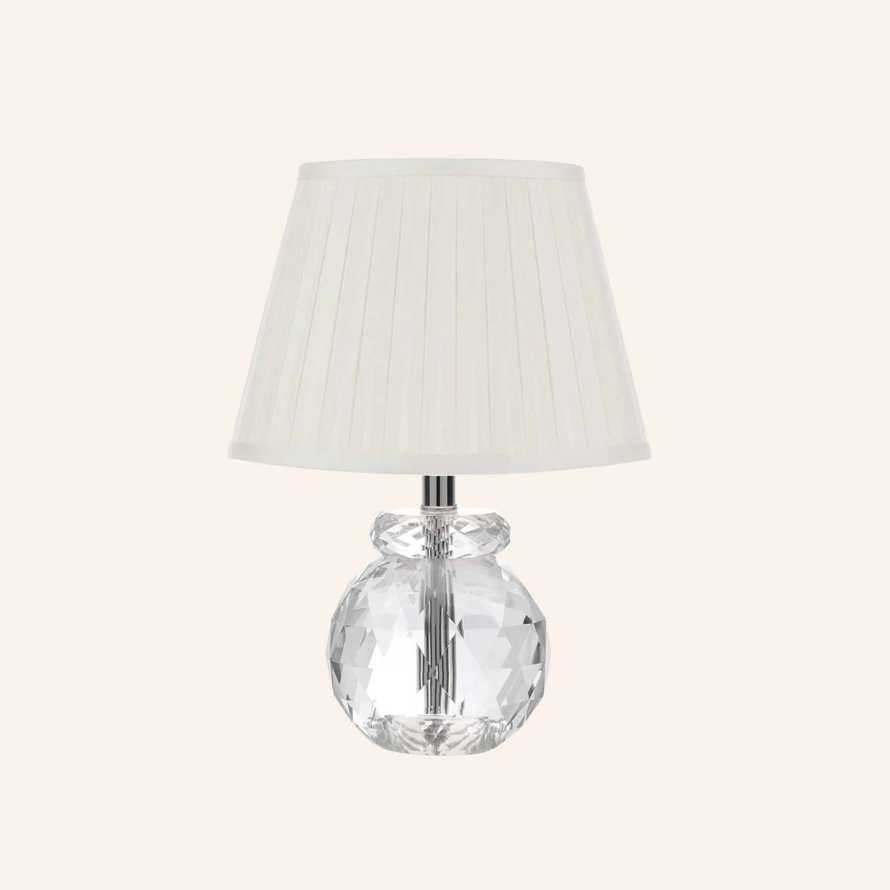 12” Daphne Faceted Crystal Mini Table Lamp