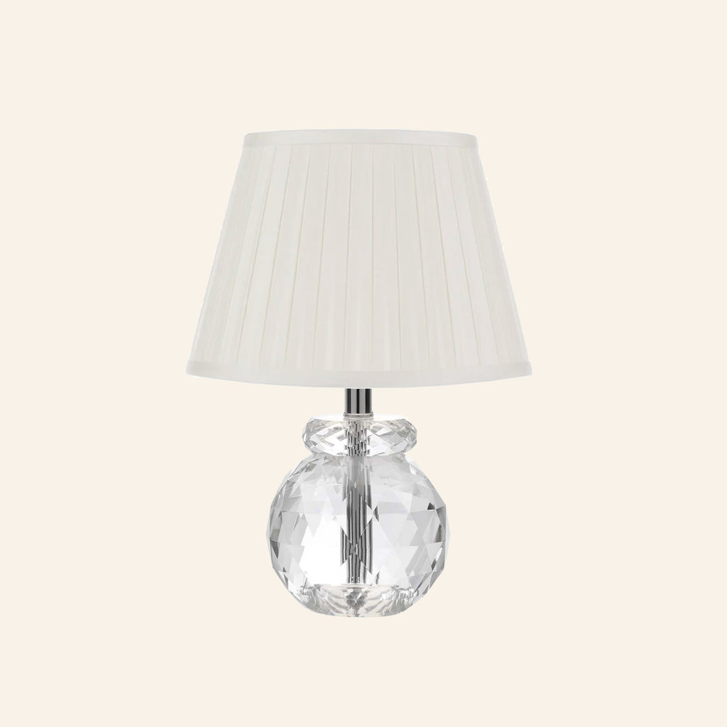 12” Daphne Faceted Crystal Mini Table Lamp by Kevin Francis Design | Luxury Area Rugs & Home Decor
