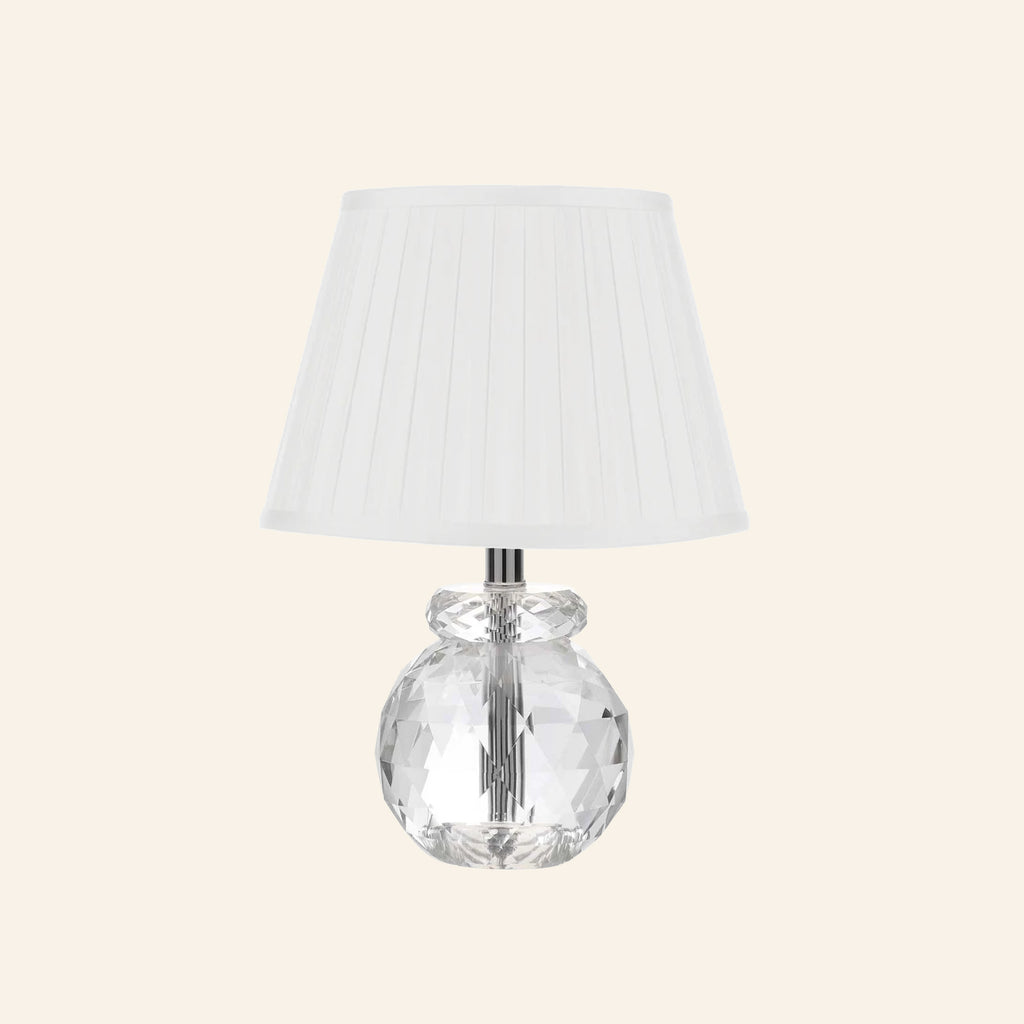 12” Daphne Faceted Crystal Mini Table Lamp by Kevin Francis Design | Luxury Area Rugs & Home Decor