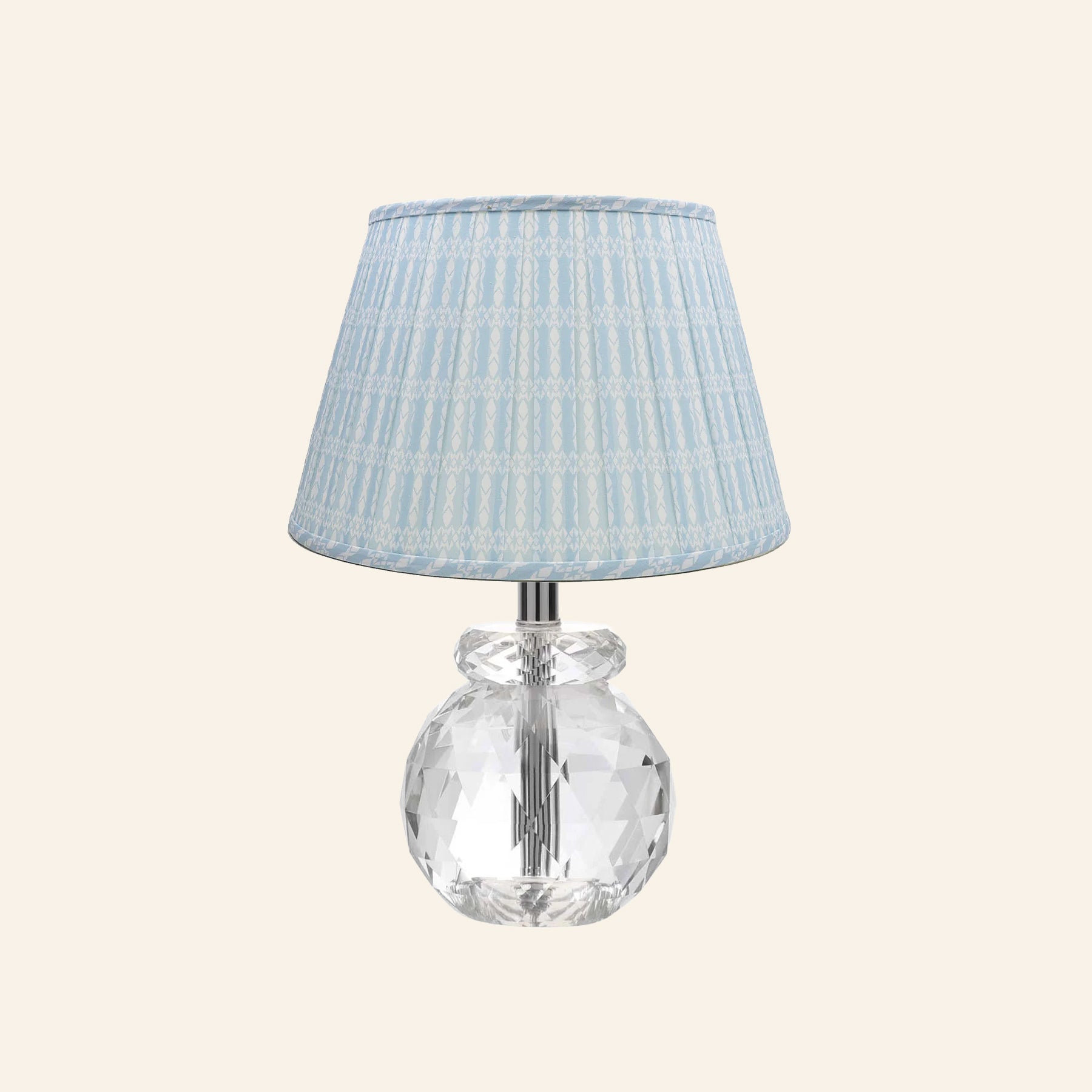 12” Daphne Faceted Crystal Mini Table Lamp by Kevin Francis Design | Luxury Area Rugs & Home Decor