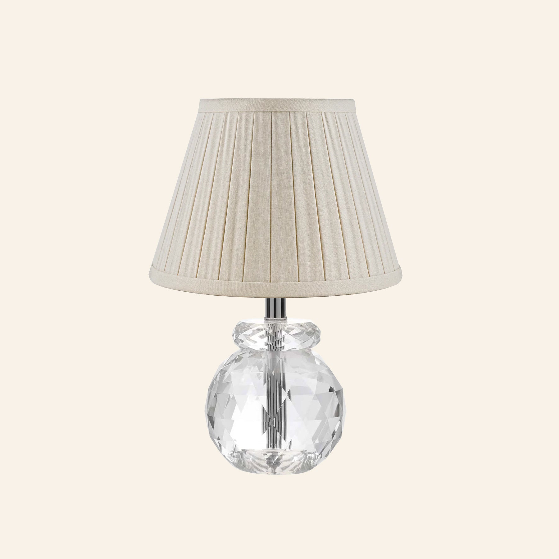 12” Daphne Faceted Crystal Mini Table Lamp
