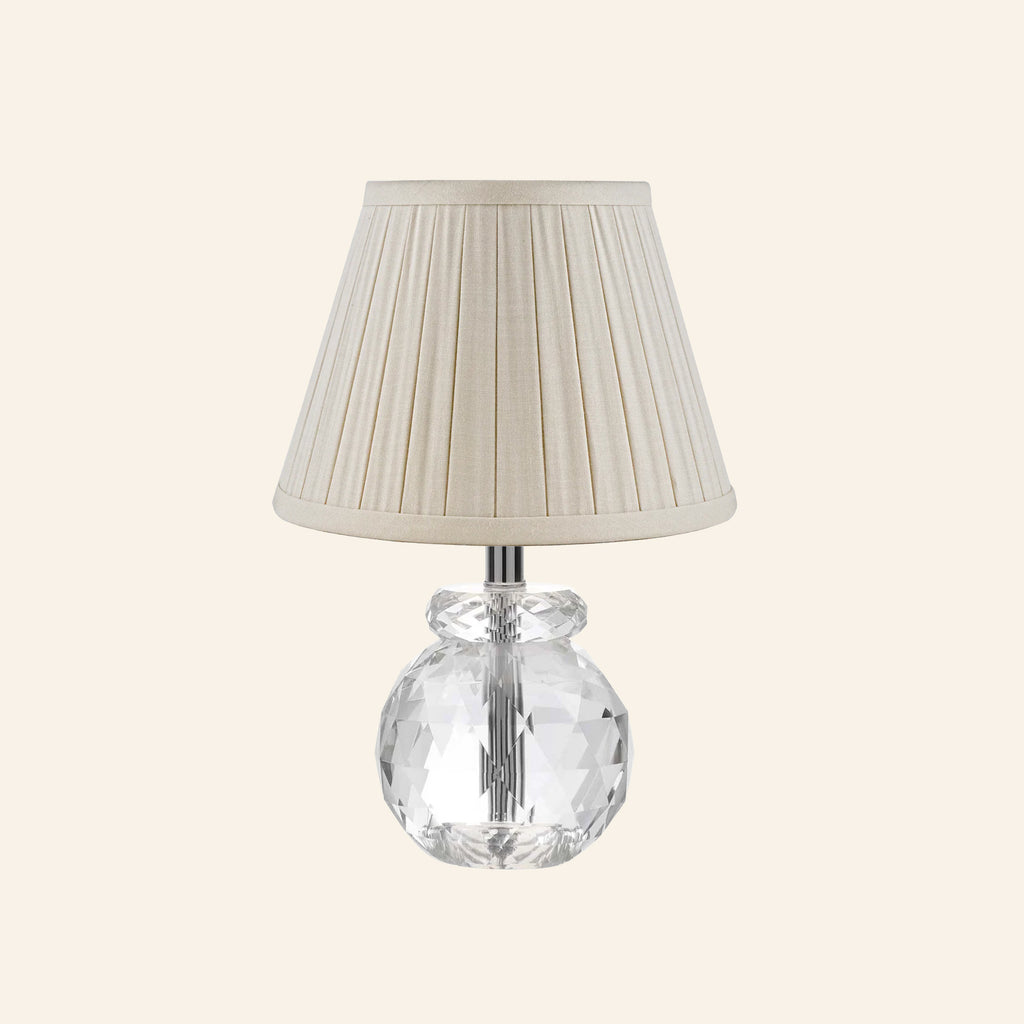 12” Daphne Faceted Crystal Mini Table Lamp by Kevin Francis Design | Luxury Area Rugs & Home Decor