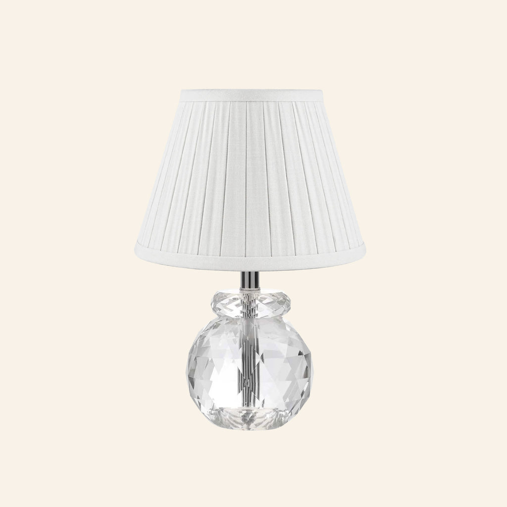 12” Daphne Faceted Crystal Mini Table Lamp by Kevin Francis Design | Luxury Area Rugs & Home Decor
