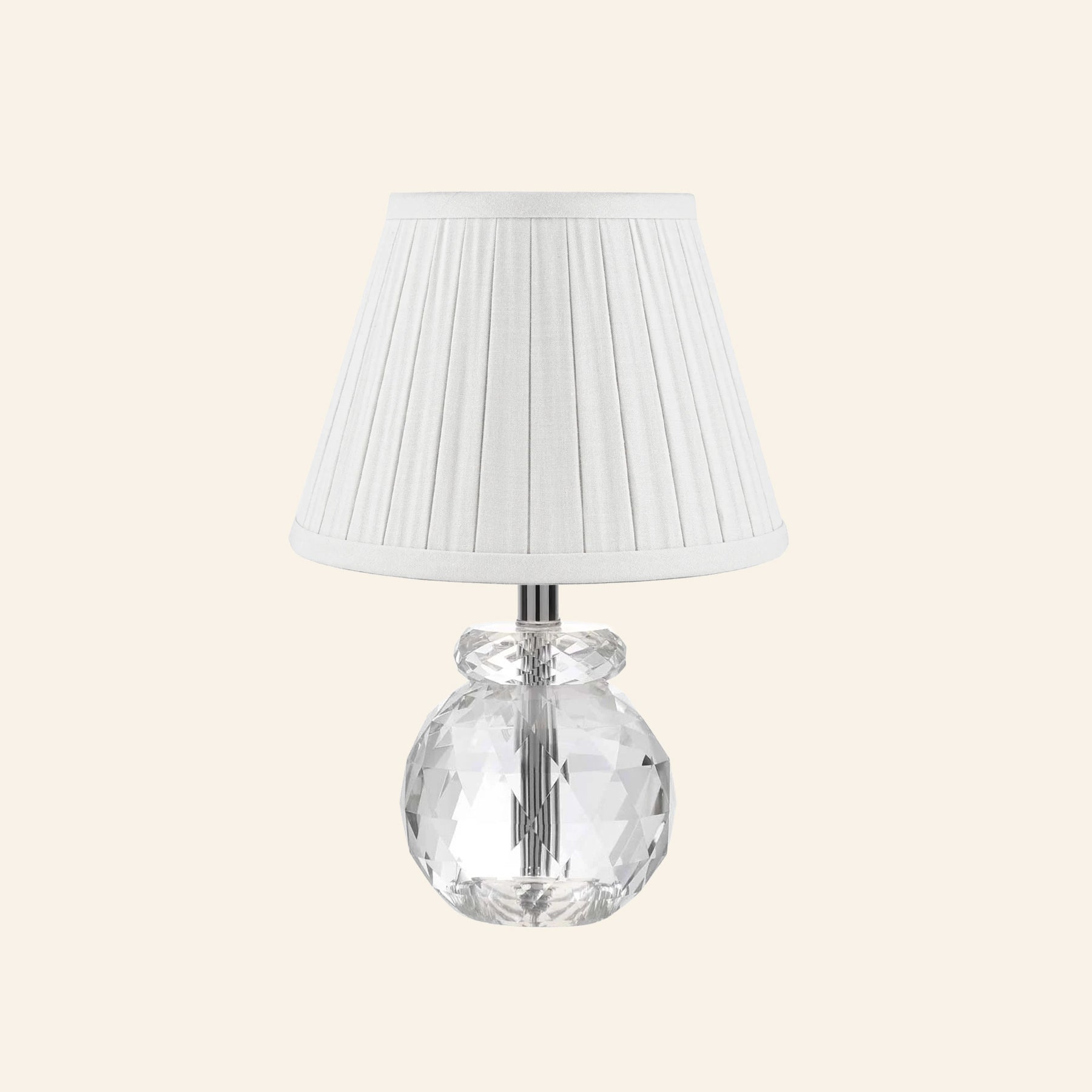 12” Daphne Faceted Crystal Mini Table Lamp by Kevin Francis Design | Luxury Area Rugs & Home Decor