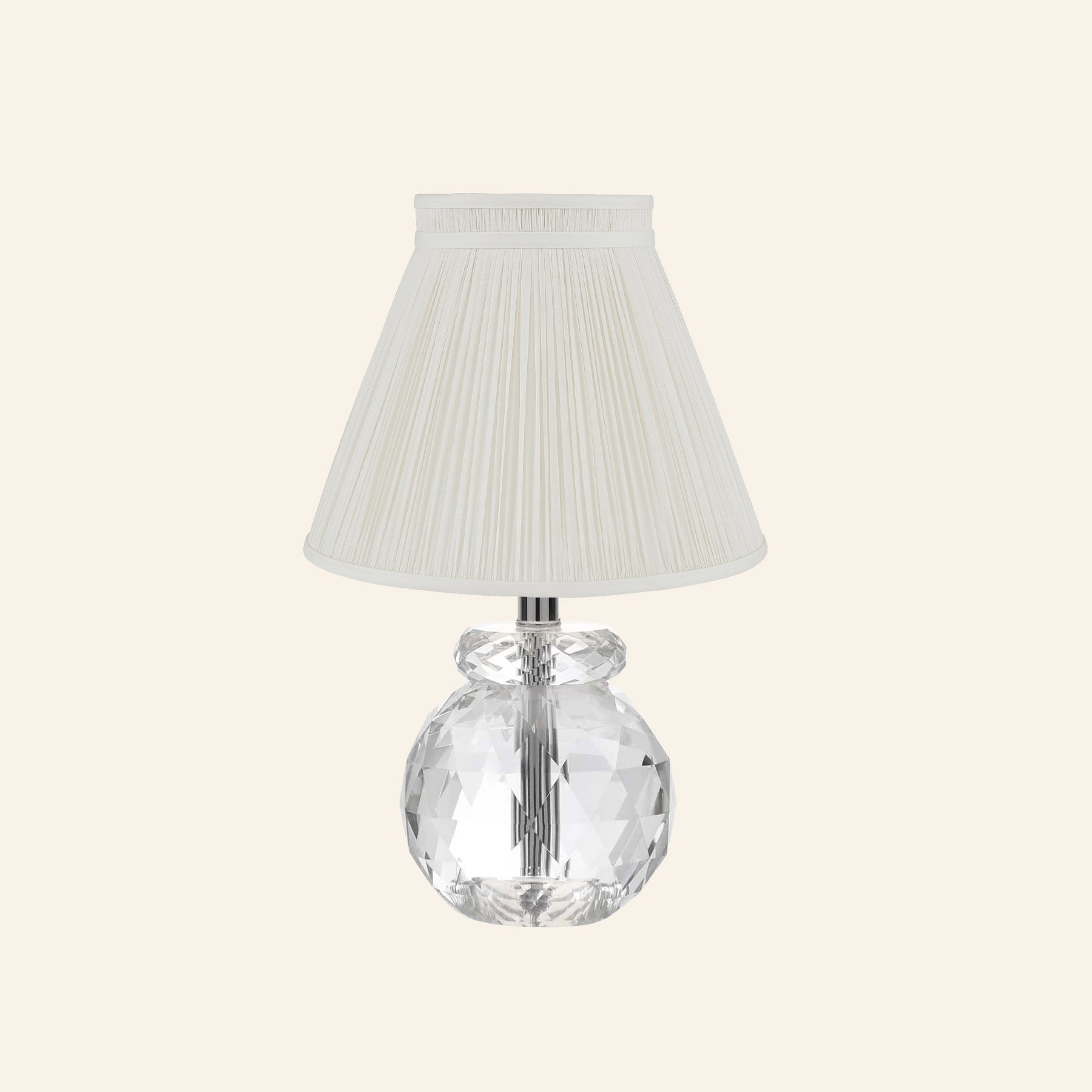 12” Daphne Faceted Crystal Mini Table Lamp by Kevin Francis Design | Luxury Area Rugs & Home Decor