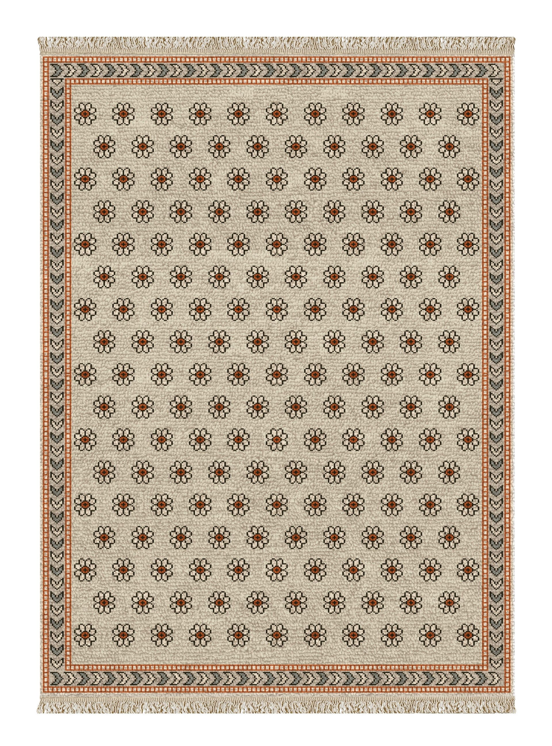 Dede modern Turkish hand-knotted wool rug from Iconium Collection featuring traditional medallion pattern in blue