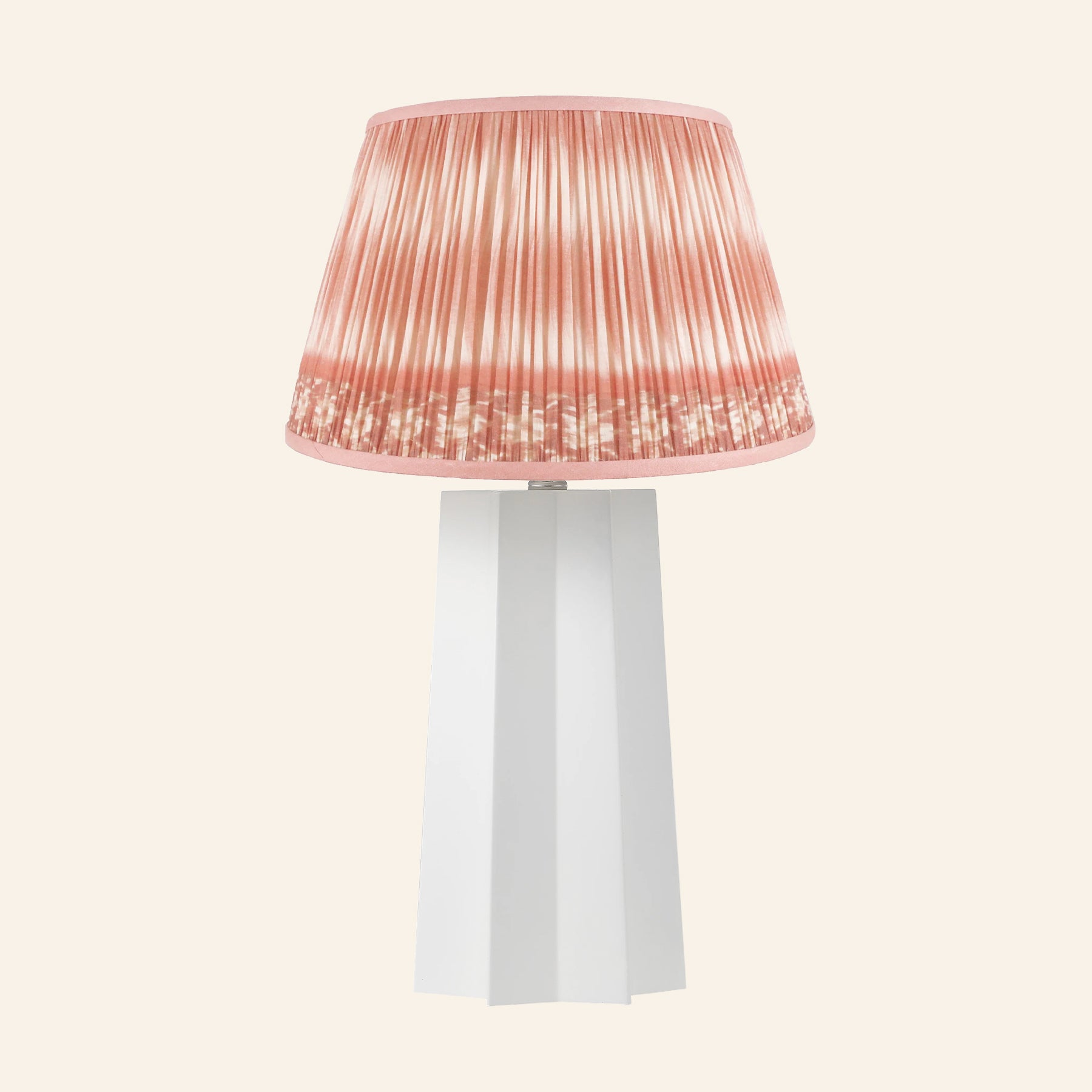 22” Evelyn White Sculptural Table Lamp by Kevin Francis Design | Luxury Area Rugs & Home Decor