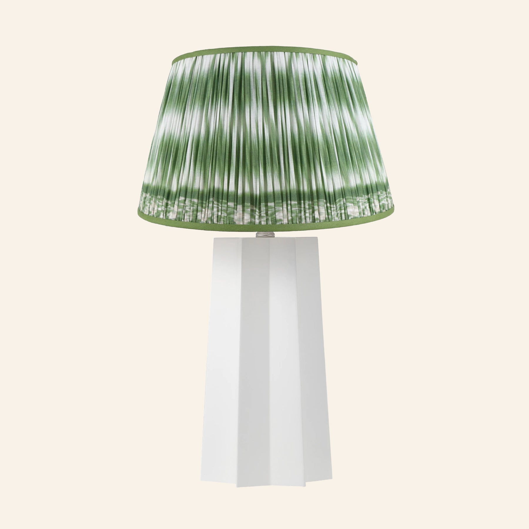 22” Evelyn White Sculptural Table Lamp by Kevin Francis Design | Luxury Area Rugs & Home Decor