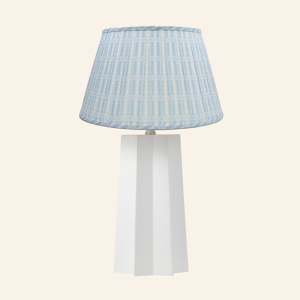 22” Evelyn White Sculptural Table Lamp by Kevin Francis Design | Luxury Area Rugs & Home Decor