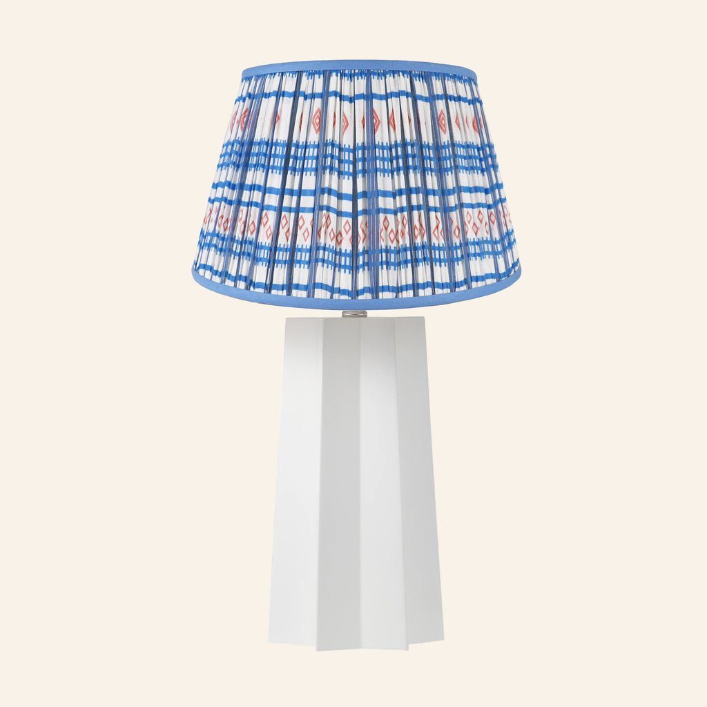 22” Evelyn White Sculptural Table Lamp by Kevin Francis Design | Luxury Area Rugs & Home Decor