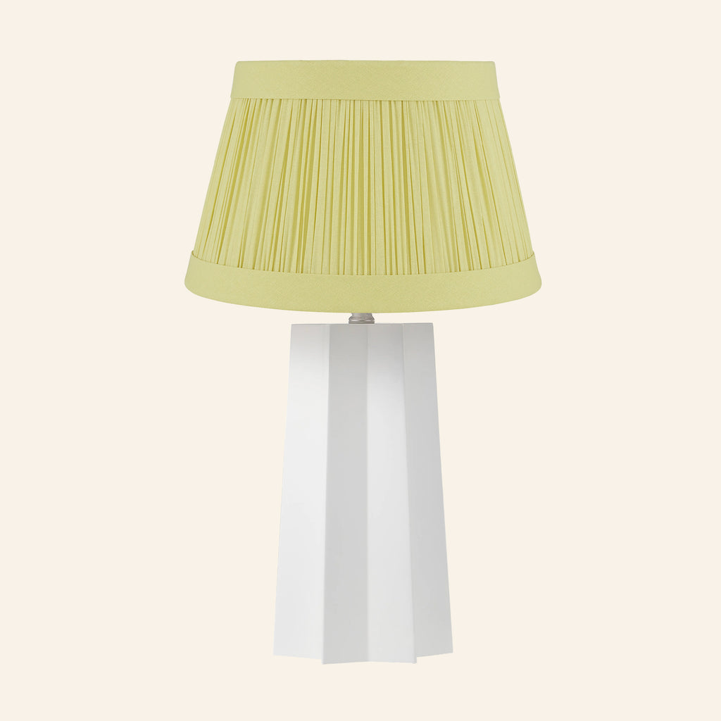 22” Evelyn White Sculptural Table Lamp by Kevin Francis Design | Luxury Area Rugs & Home Decor