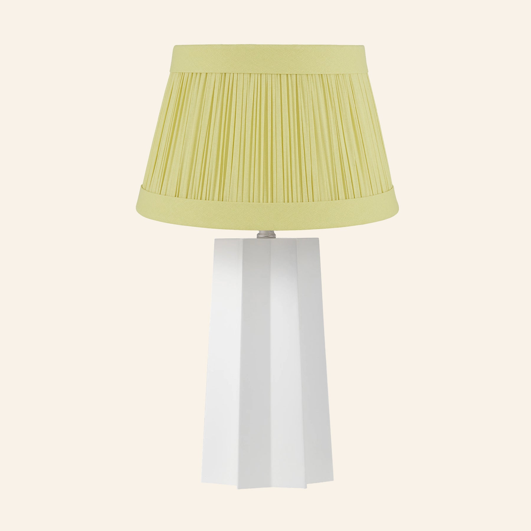 22” Evelyn White Sculptural Table Lamp by Kevin Francis Design | Luxury Area Rugs & Home Decor