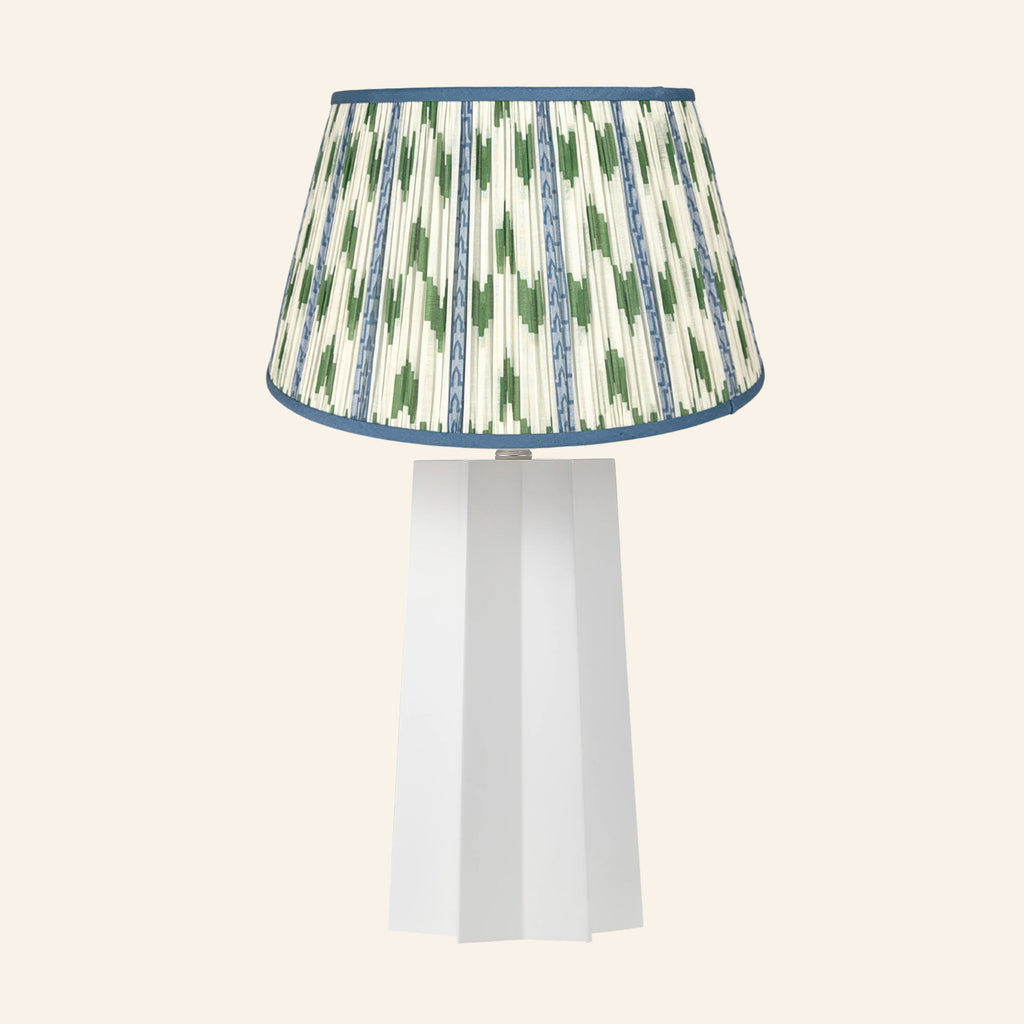 22” Evelyn White Sculptural Table Lamp by Kevin Francis Design | Luxury Area Rugs & Home Decor