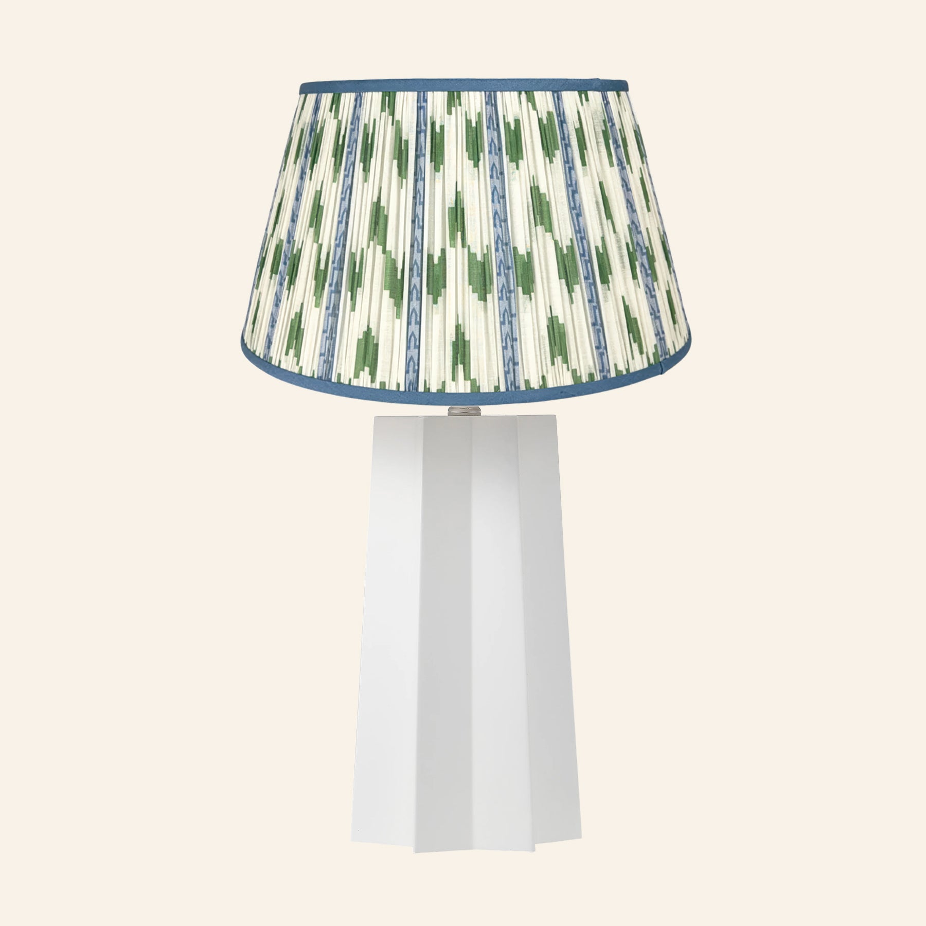 22” Evelyn White Sculptural Table Lamp by Kevin Francis Design | Luxury Area Rugs & Home Decor