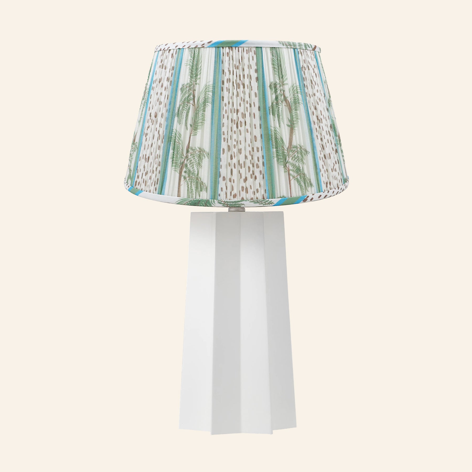 22” Evelyn White Sculptural Table Lamp by Kevin Francis Design | Luxury Area Rugs & Home Decor