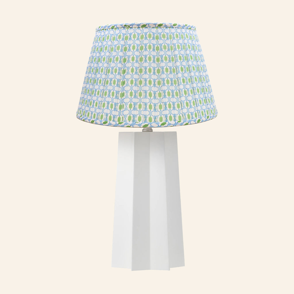 22” Evelyn White Sculptural Table Lamp by Kevin Francis Design | Luxury Area Rugs & Home Decor