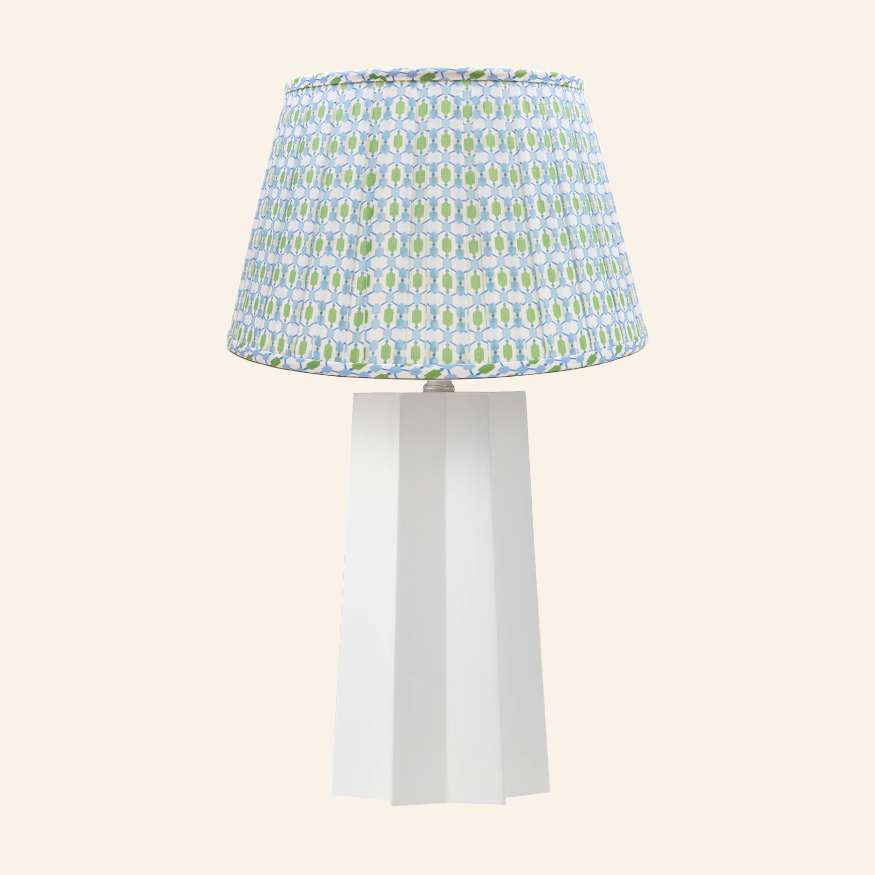22” Evelyn White Sculptural Table Lamp by Kevin Francis Design | Luxury Area Rugs & Home Decor