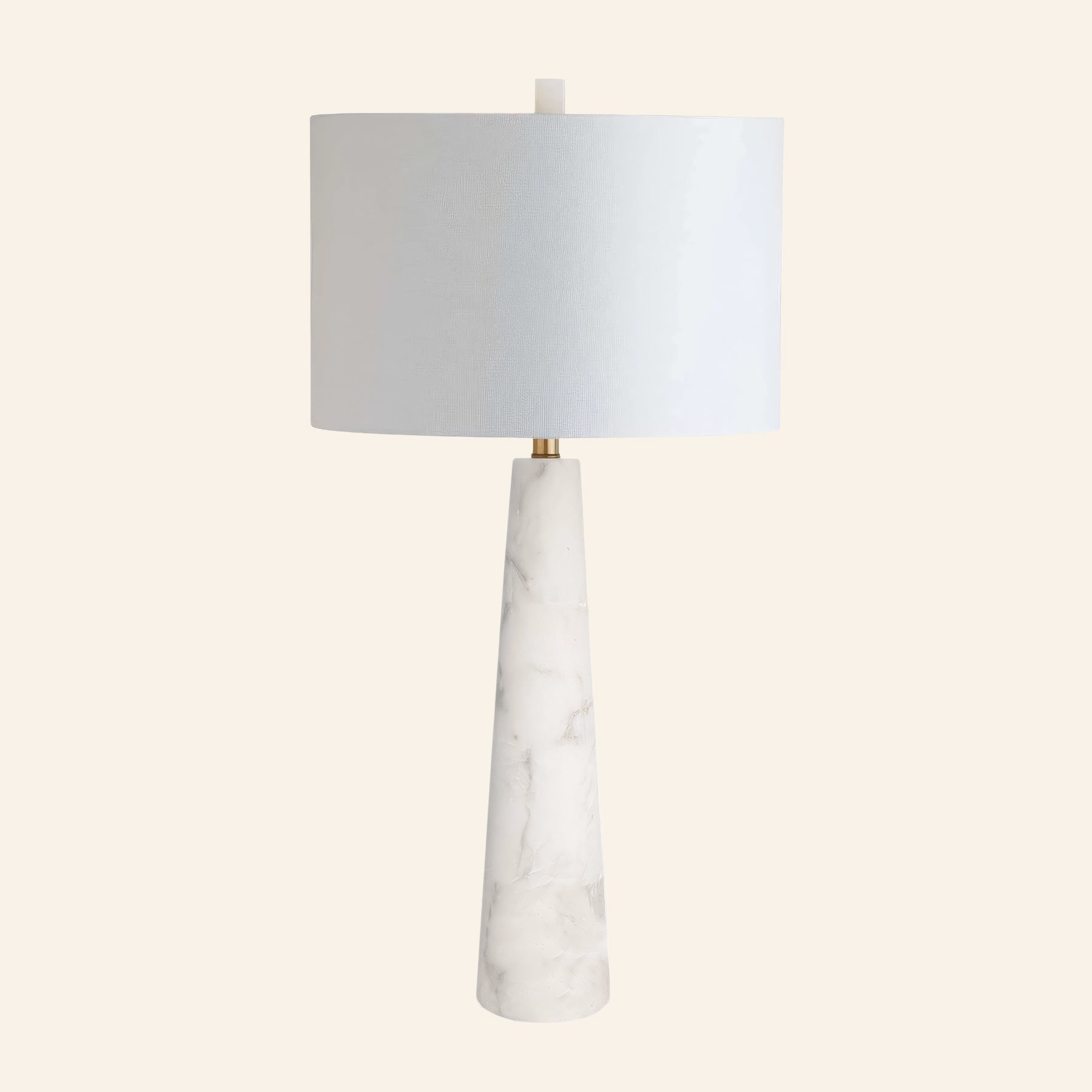 30” Florence Alabaster Pillar Stone Table Lamp by Kevin Francis Design | Luxury Area Rugs & Home Decor