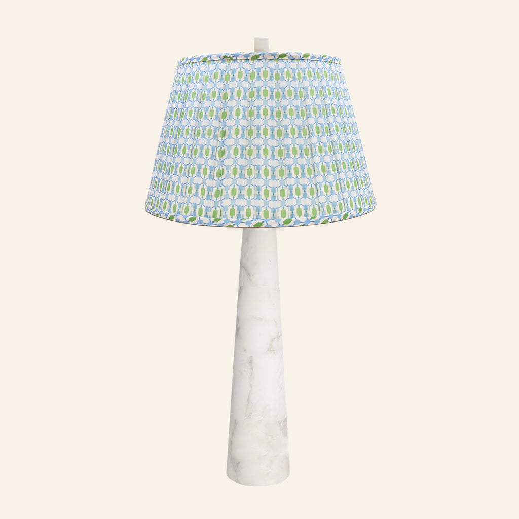 30” Florence Alabaster Pillar Stone Table Lamp by Kevin Francis Design | Luxury Area Rugs & Home Decor