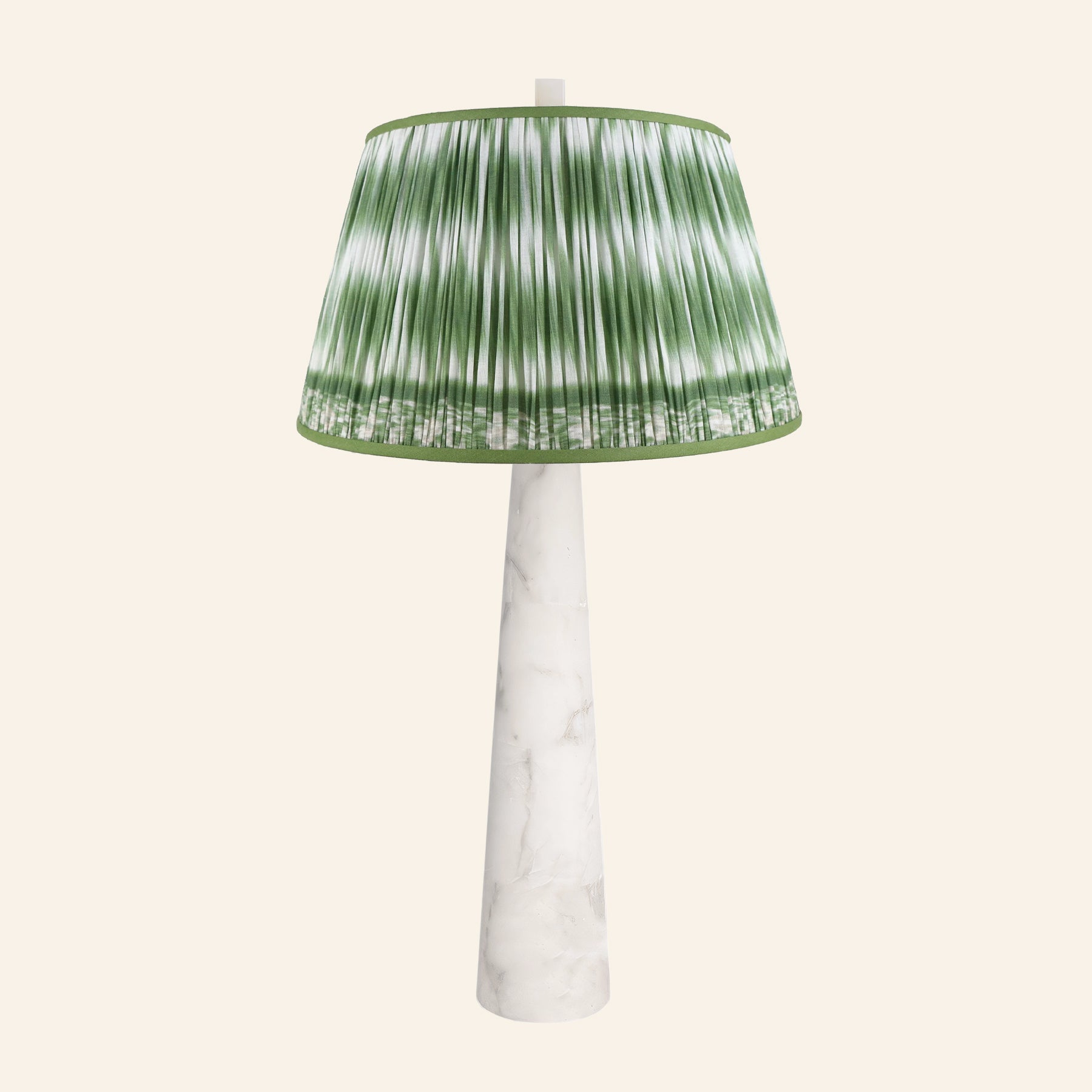 30” Florence Alabaster Pillar Stone Table Lamp by Kevin Francis Design | Luxury Area Rugs & Home Decor