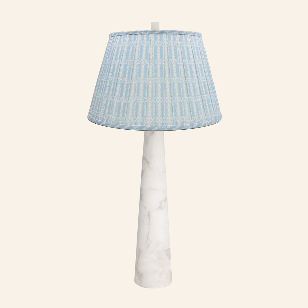 30” Florence Alabaster Pillar Stone Table Lamp by Kevin Francis Design | Luxury Area Rugs & Home Decor