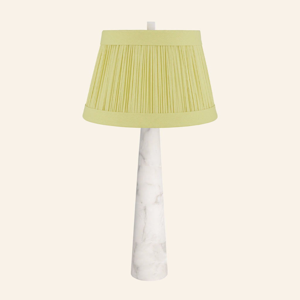 30” Florence Alabaster Pillar Stone Table Lamp by Kevin Francis Design | Luxury Area Rugs & Home Decor