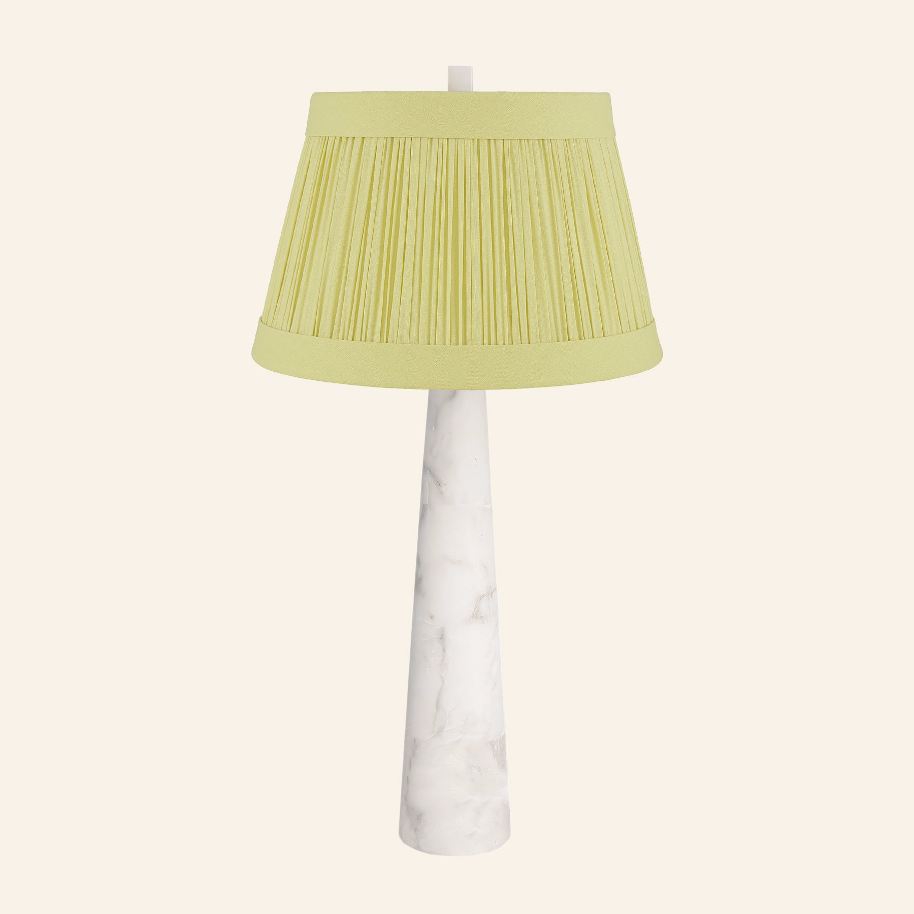 30” Florence Alabaster Pillar Stone Table Lamp by Kevin Francis Design | Luxury Area Rugs & Home Decor