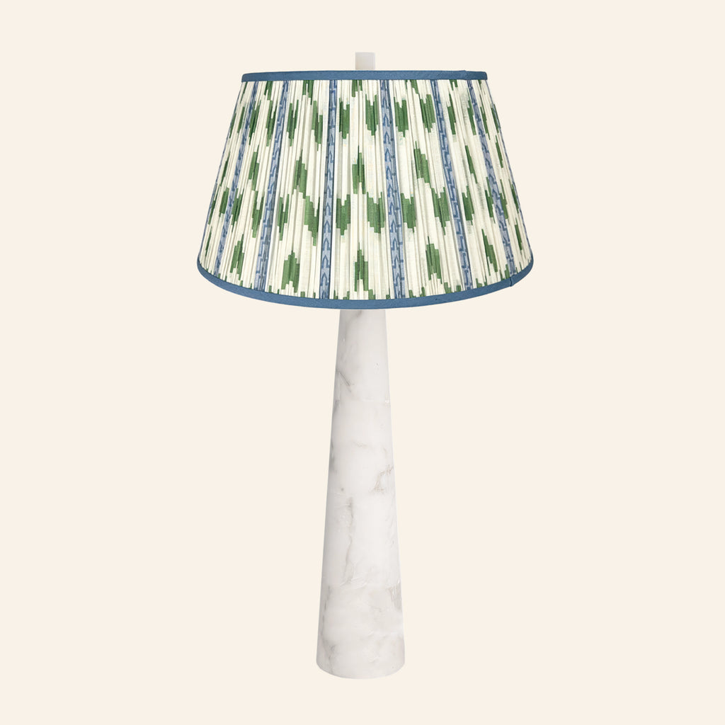 30” Florence Alabaster Pillar Stone Table Lamp by Kevin Francis Design | Luxury Area Rugs & Home Decor